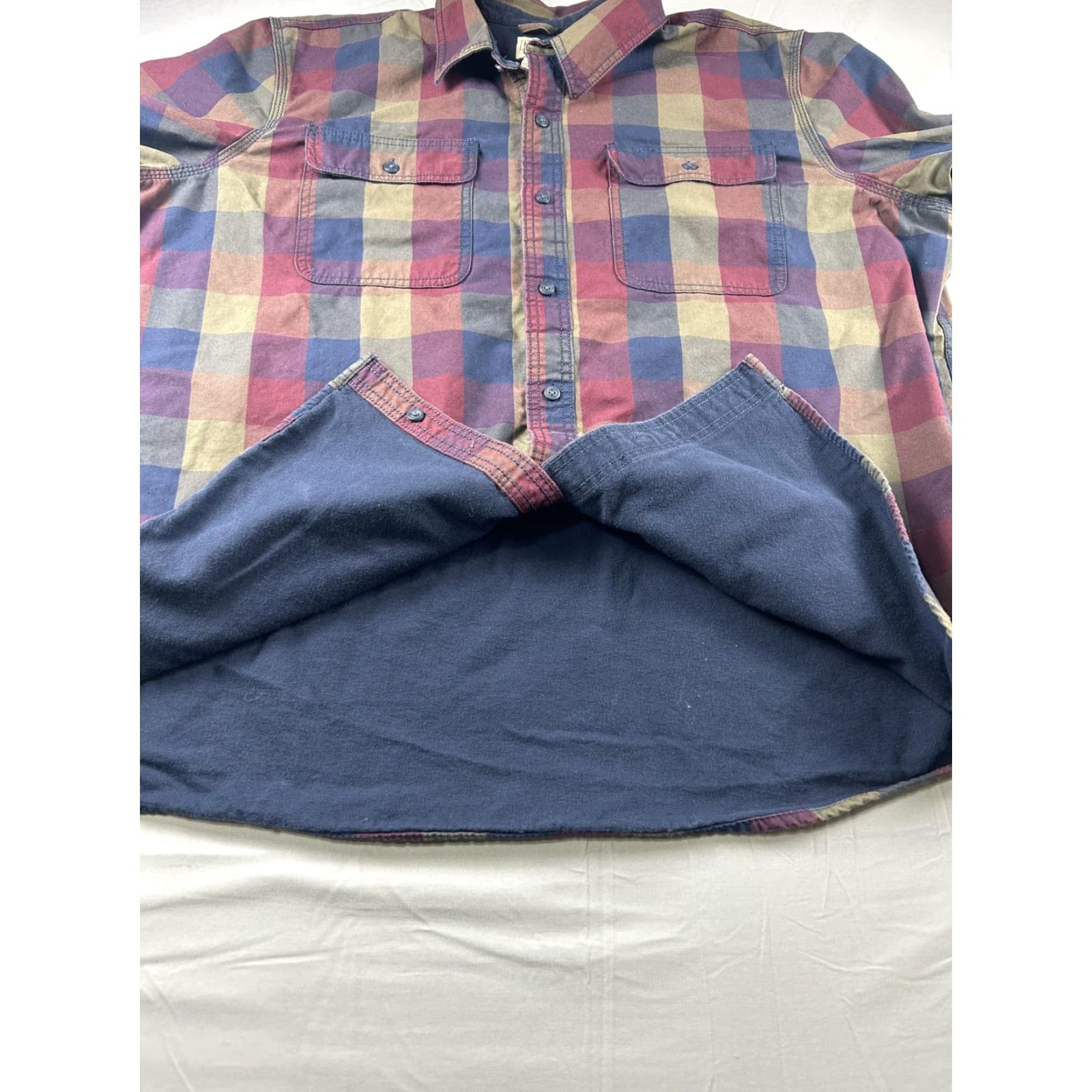 Vintage L.L. Bean Shirt Mens 2XL Plaid Flannel Shacket Button Long Sleeve Outdoor Size US XXL / EU 58 / 5 - 5 Thumbnail