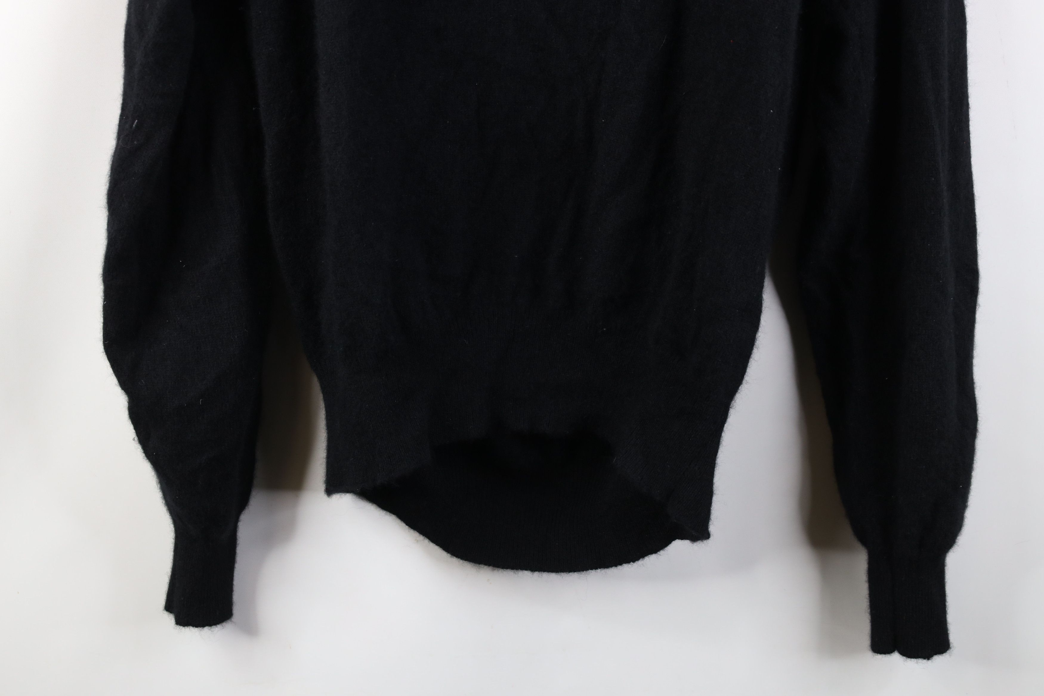 Vintage Vintage 90s Streetwear 2 Ply Cashmere Knit Sweater Black Size US XL / EU 56 / 4 - 10 Thumbnail