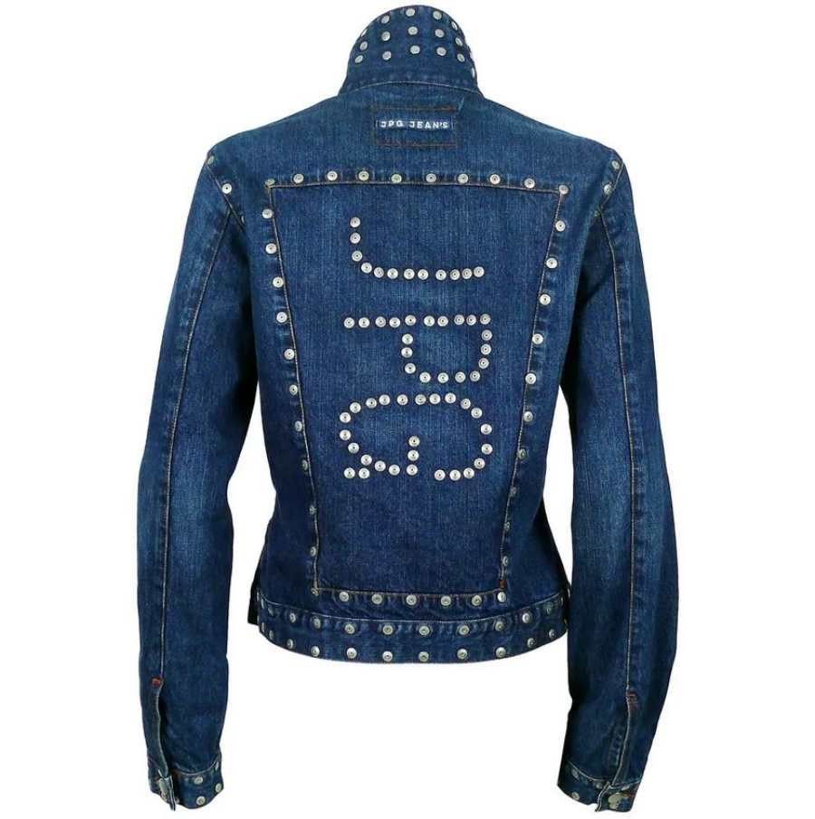 Jean Paul Gaultier Jean Paul Gaultier Jeans Rivet Stud Studded Denim Jacket Size S / US 4 / IT 40 - 1 Thumbnail