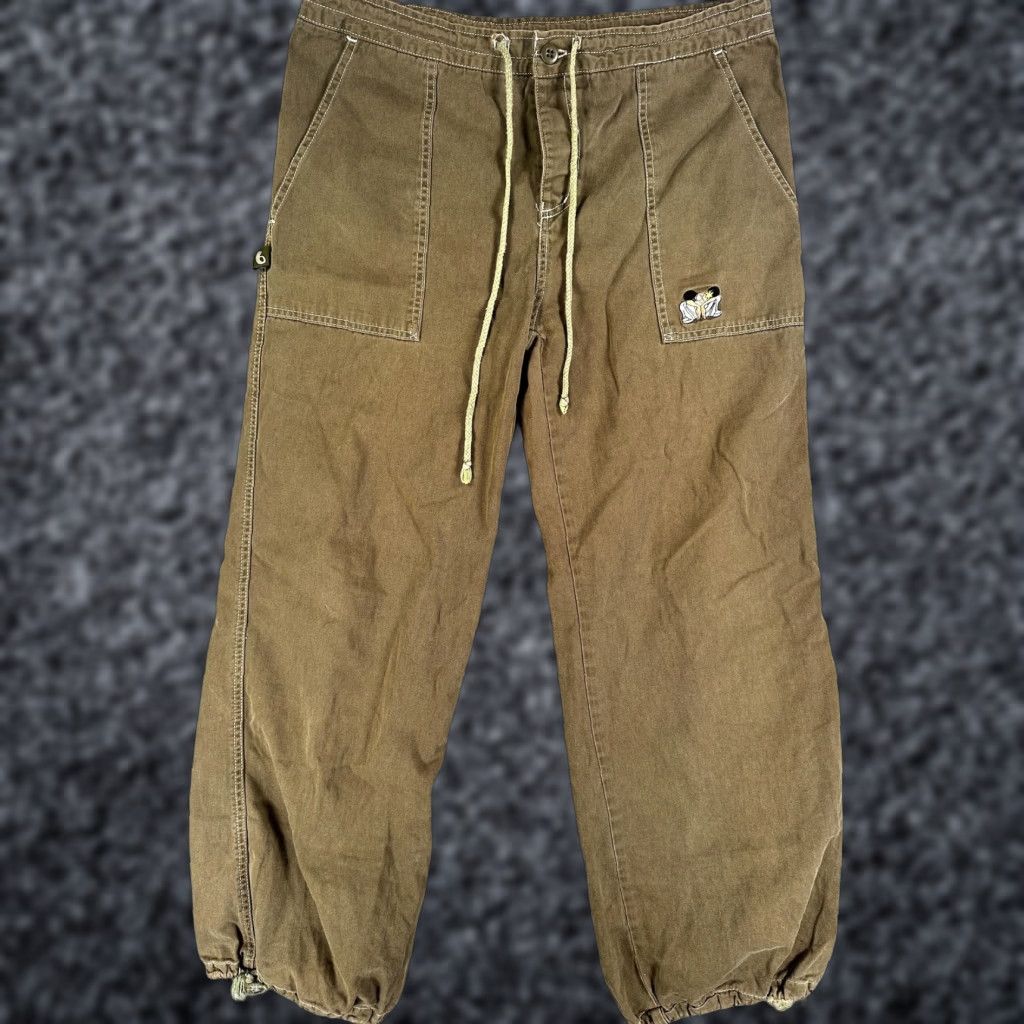 Vintage VINTAGE Buggirl Pants Womens L Brown Jogger Stretch Baggy Fit 32 In Inseam Casual 10-12 Size 36" / US 14 / IT 50 - 1 Thumbnail