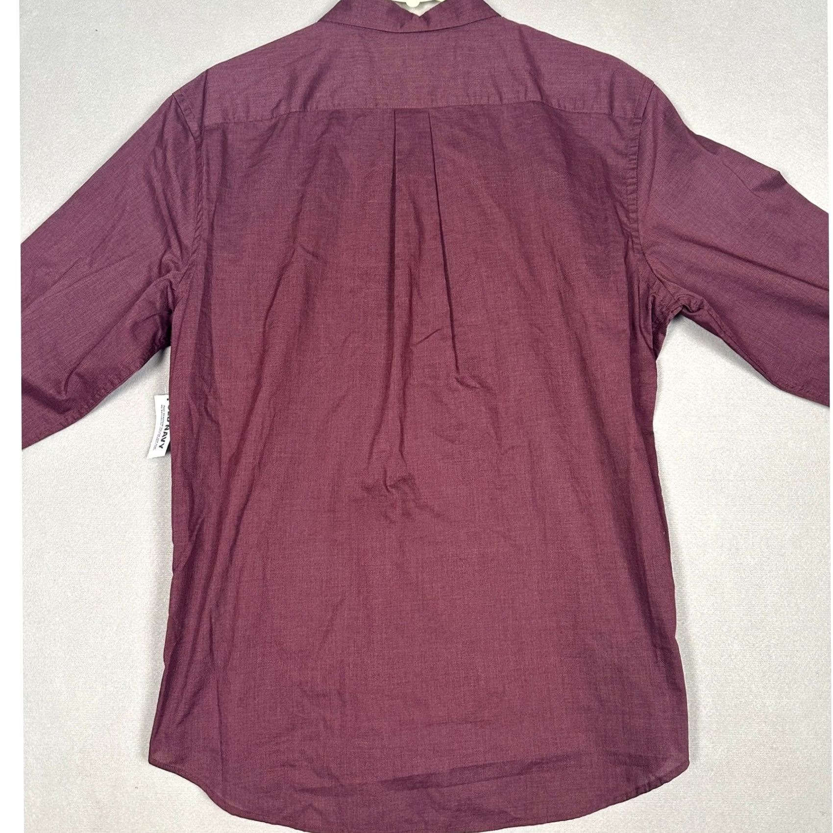 Old Navy Old Navy Shirt Mens Large Maroon Slim Fit Button Down Long Sleeve Casual Size US L / EU 52-54 / 3 - 4 Thumbnail
