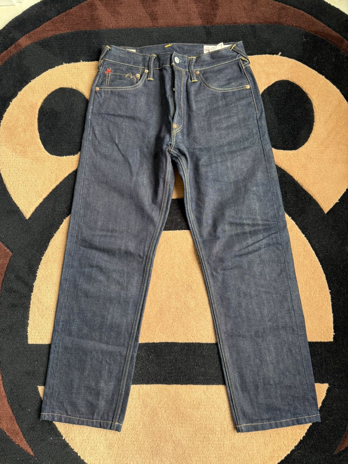 Evisu EVISU white daicock and red flower style jeans！size：30 Size US 30 / EU 46 - 2 Thumbnail