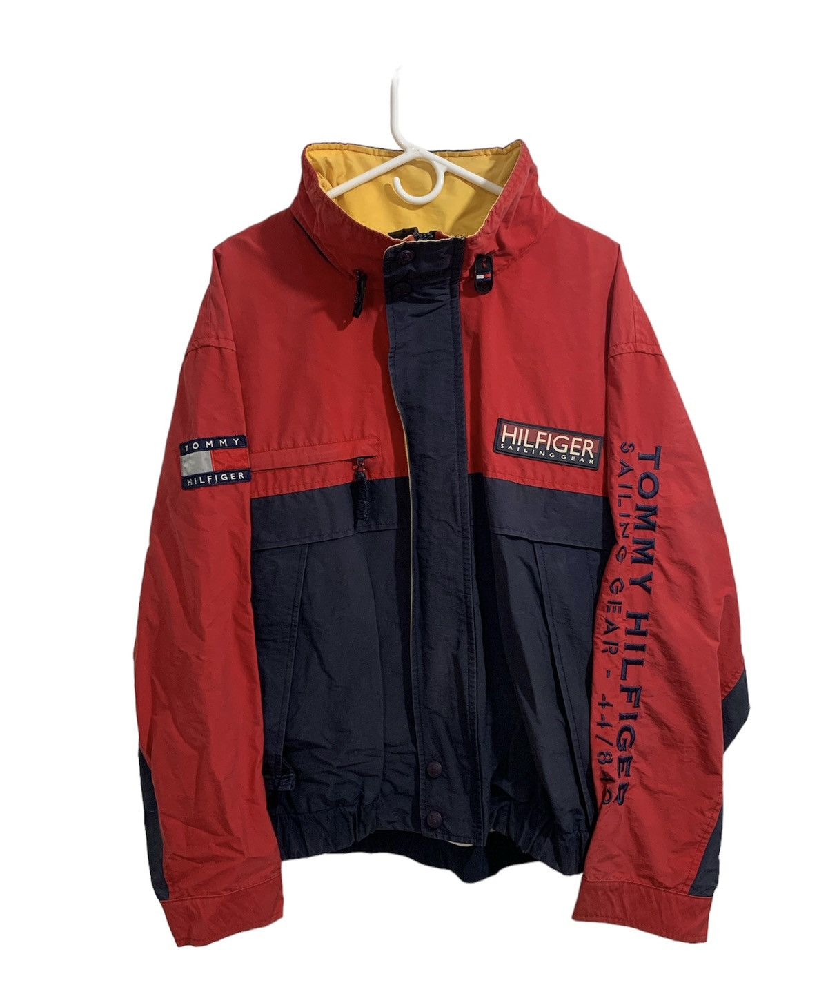 image of Tommy Hilfiger Sailing Gear Jacket in Red, Men's (Size XL)