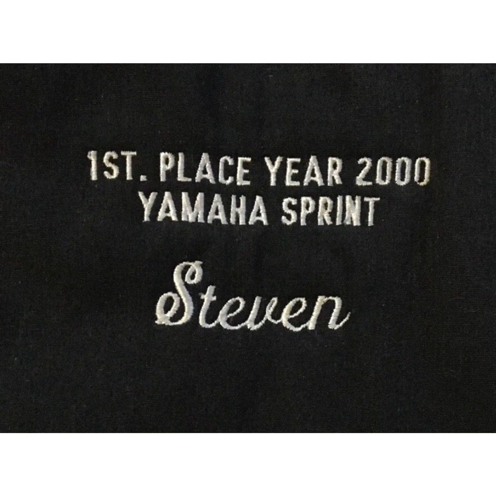 Yamaha VINTAGE Yamaha Sprint Go Kart Racing Faded Winner Jacket M Black Mens Regular Jacket Bomber USA 80s 90s Grunge Racing Size US M / EU 48-50 / 2 - 3 Thumbnail