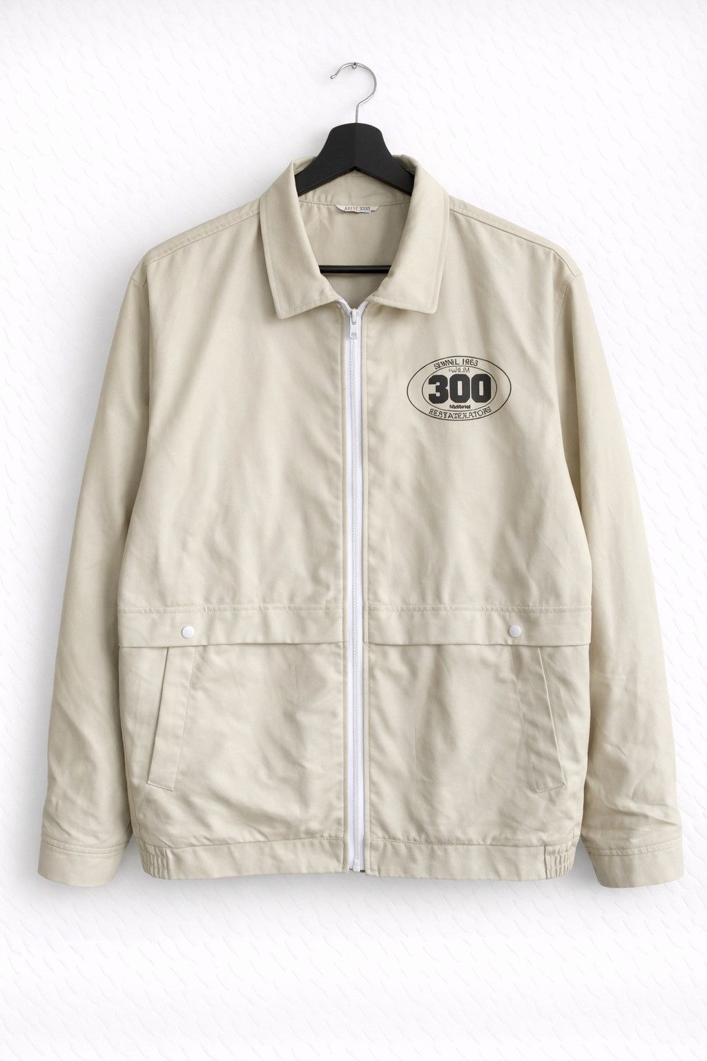Vintage Vintage UNI Series Zip Jacket – Beige Workwear Style Jacket Size US L / EU 52-54 / 3 - 1 Thumbnail
