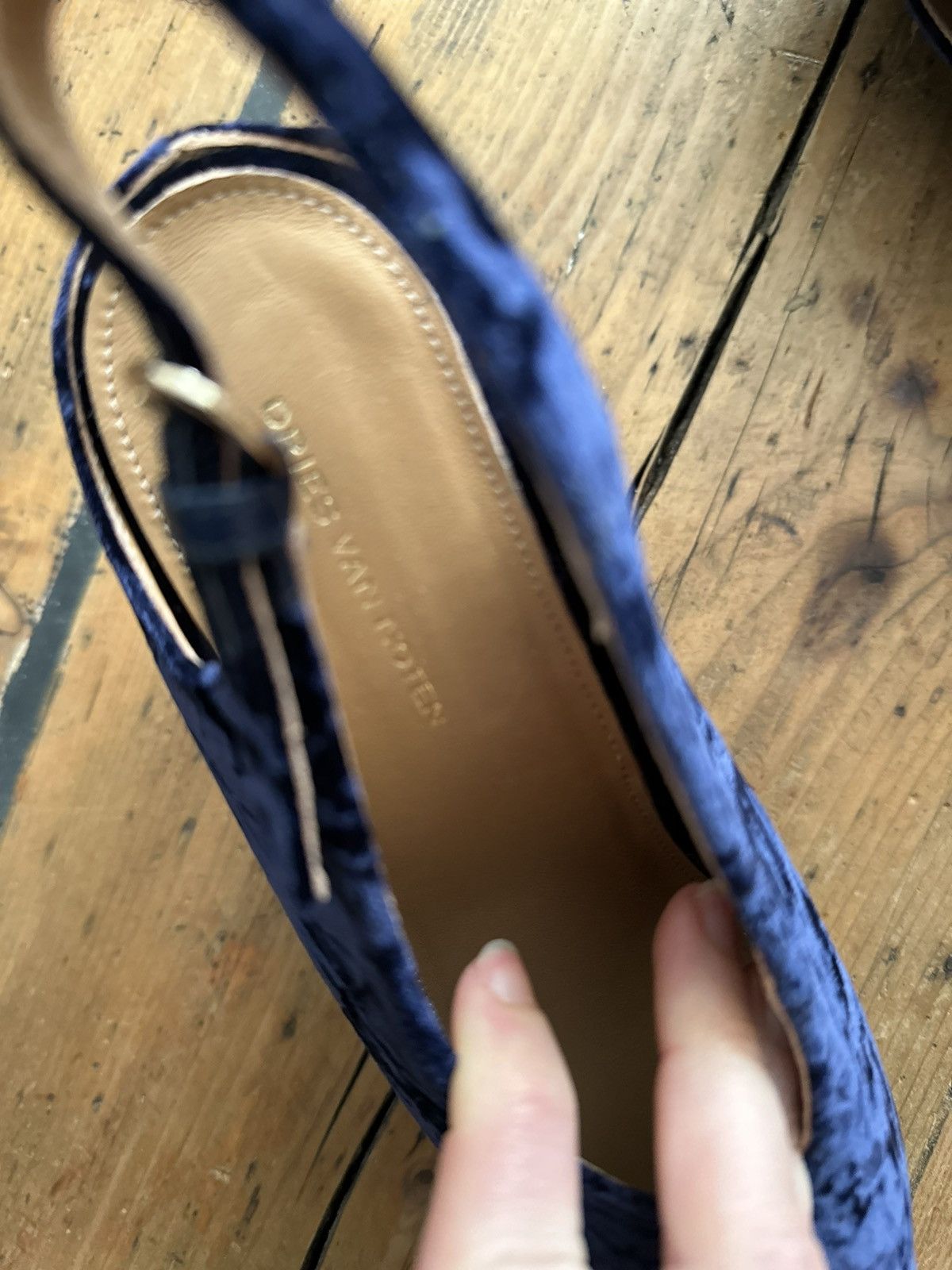 Dries Van Noten Dries van Noten velvet wedges Size US 6 / IT 36 - 4 Thumbnail