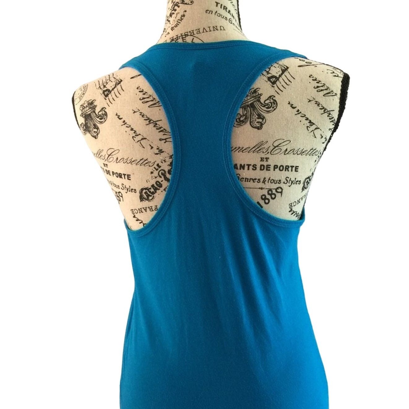 Next Level Apparel Next Level Women's Medium Ideal Tank Top Racerback Blue Size M / US 6-8 / IT 42-44 - 5 Thumbnail