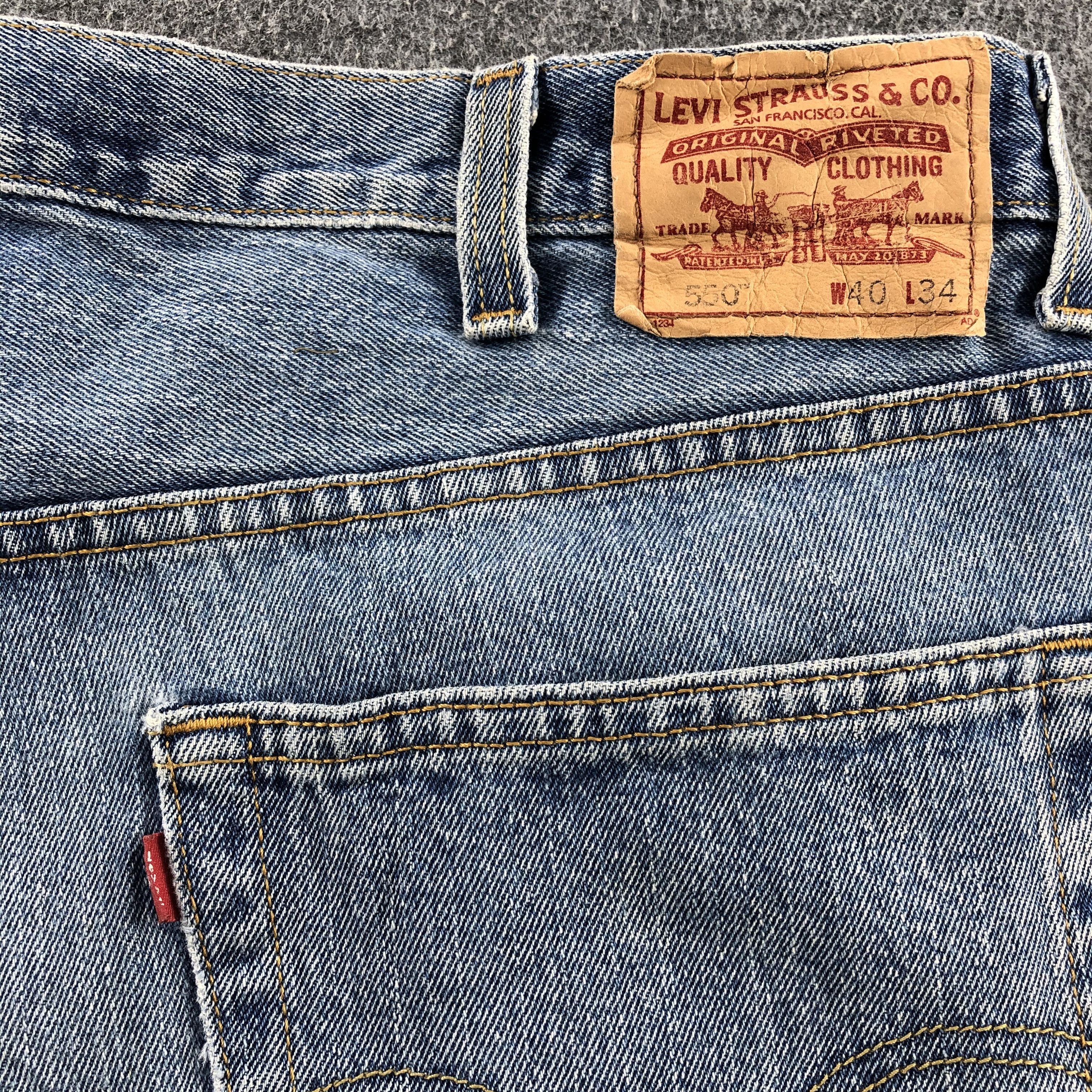 Levi's Vintage Light Wash Levis 550 Jeans-J1261 Size US 40 / EU 56 - 5 Thumbnail
