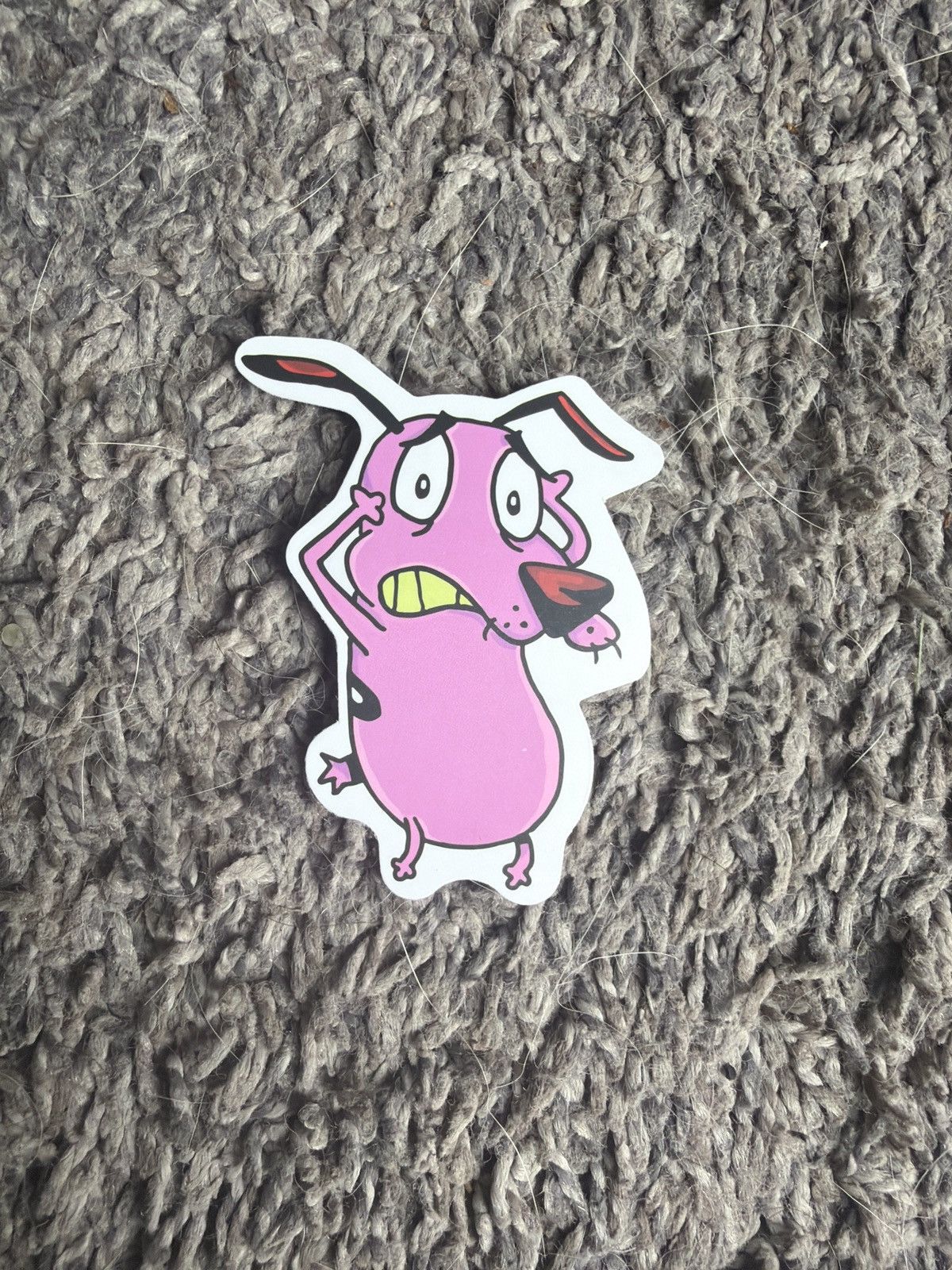 Cartoon Network Cartoon Network Courage The Cowardly Dog Sticker Size ONE SIZE - 1 Thumbnail