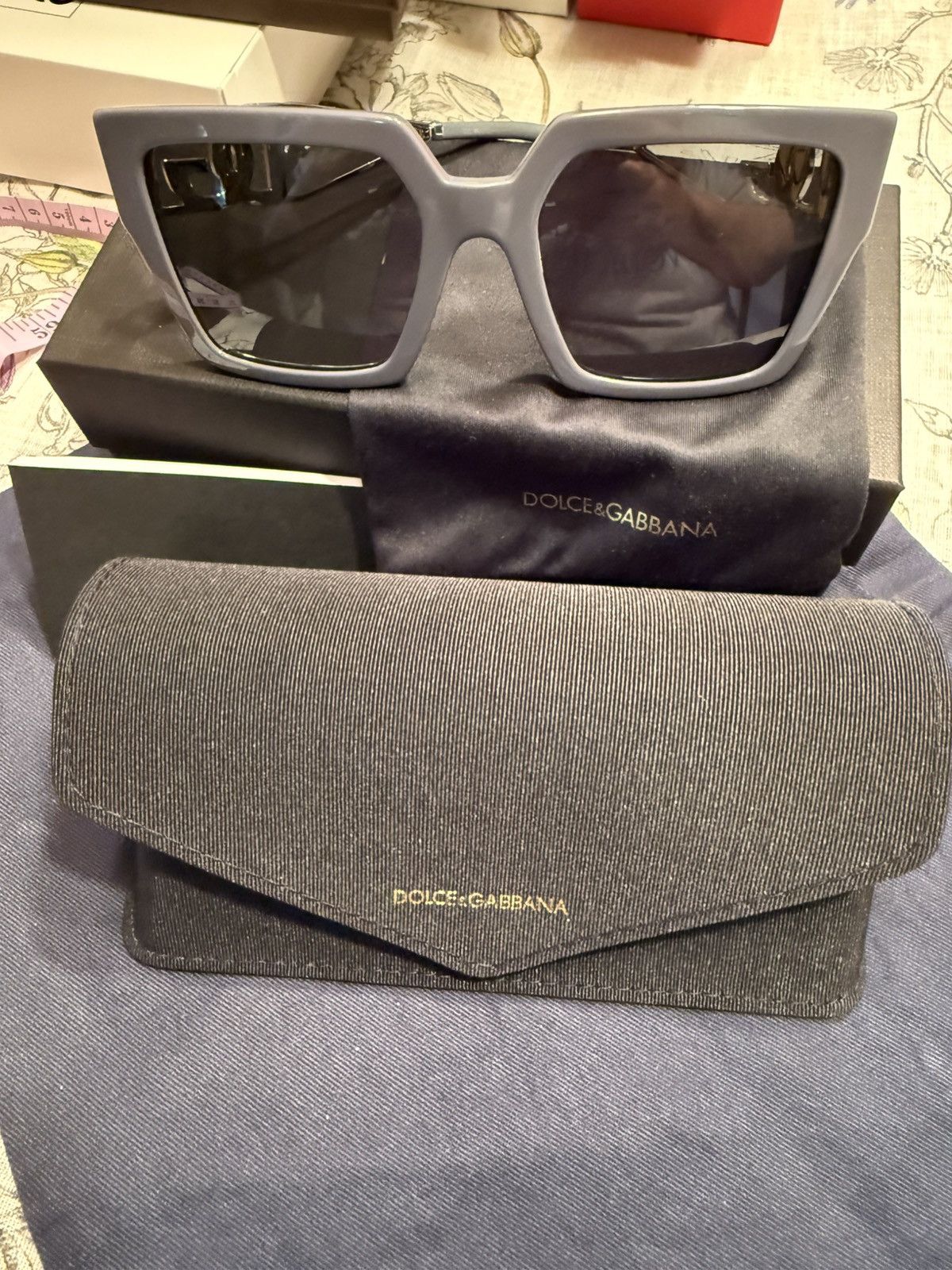 Dolce & Gabbana Dolce & Gabanna Grey Sunglasses Size ONE SIZE - 1 Thumbnail