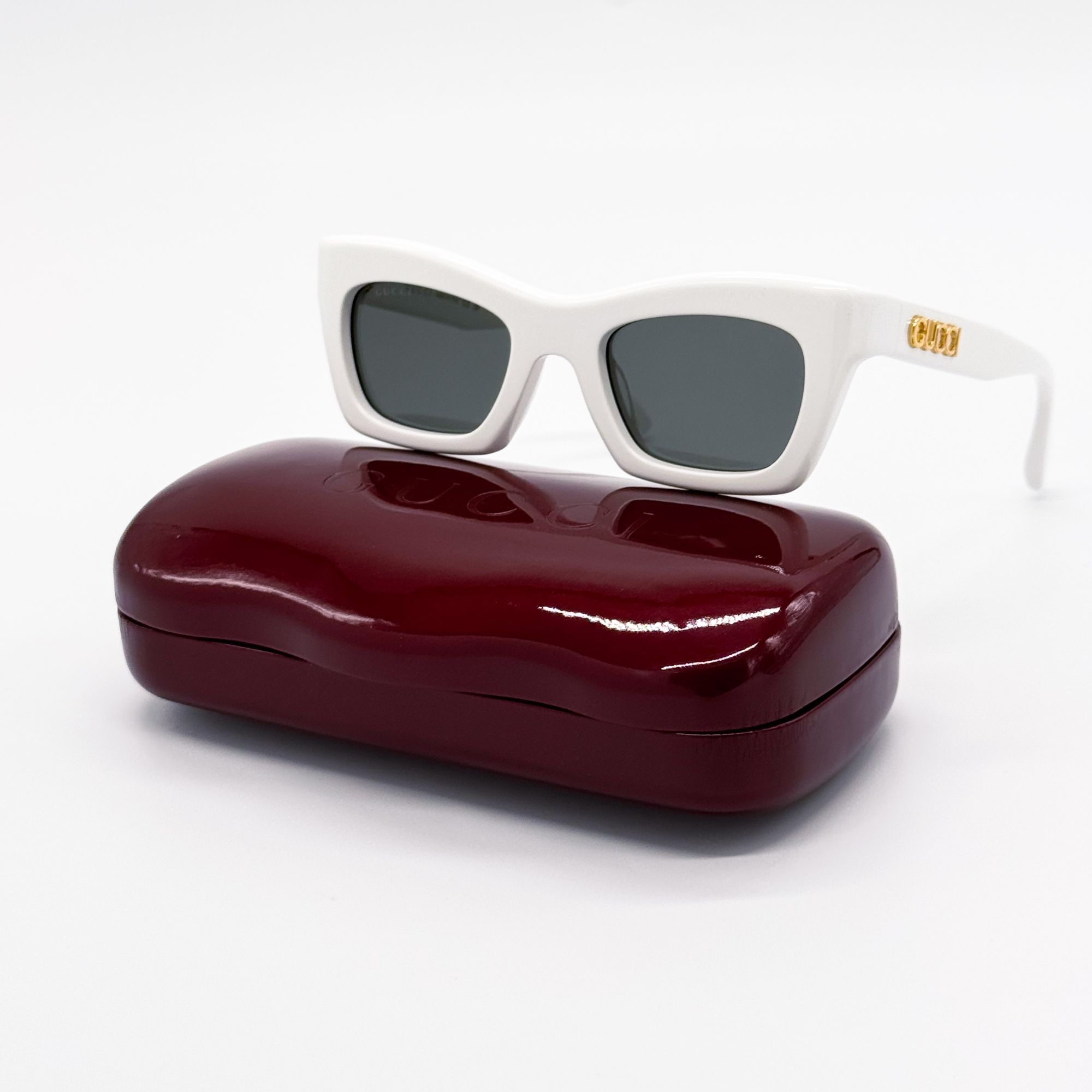 Gucci NEW GUCCI SUNGLASSES GG1773S 002 WHITE WOMEN CAT EYE GUCCI Size ONE SIZE - 3 Thumbnail