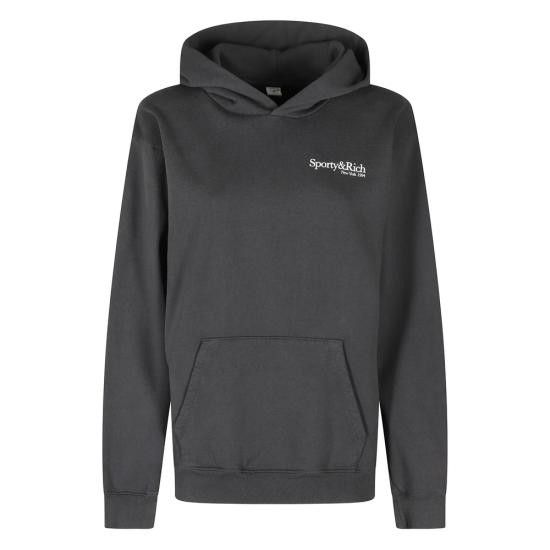Sporty & Rich SPORTY & RICH Women Hoodies ST070622016BA FADBK BLACK Size S / US 4 / IT 40 - 1 Thumbnail