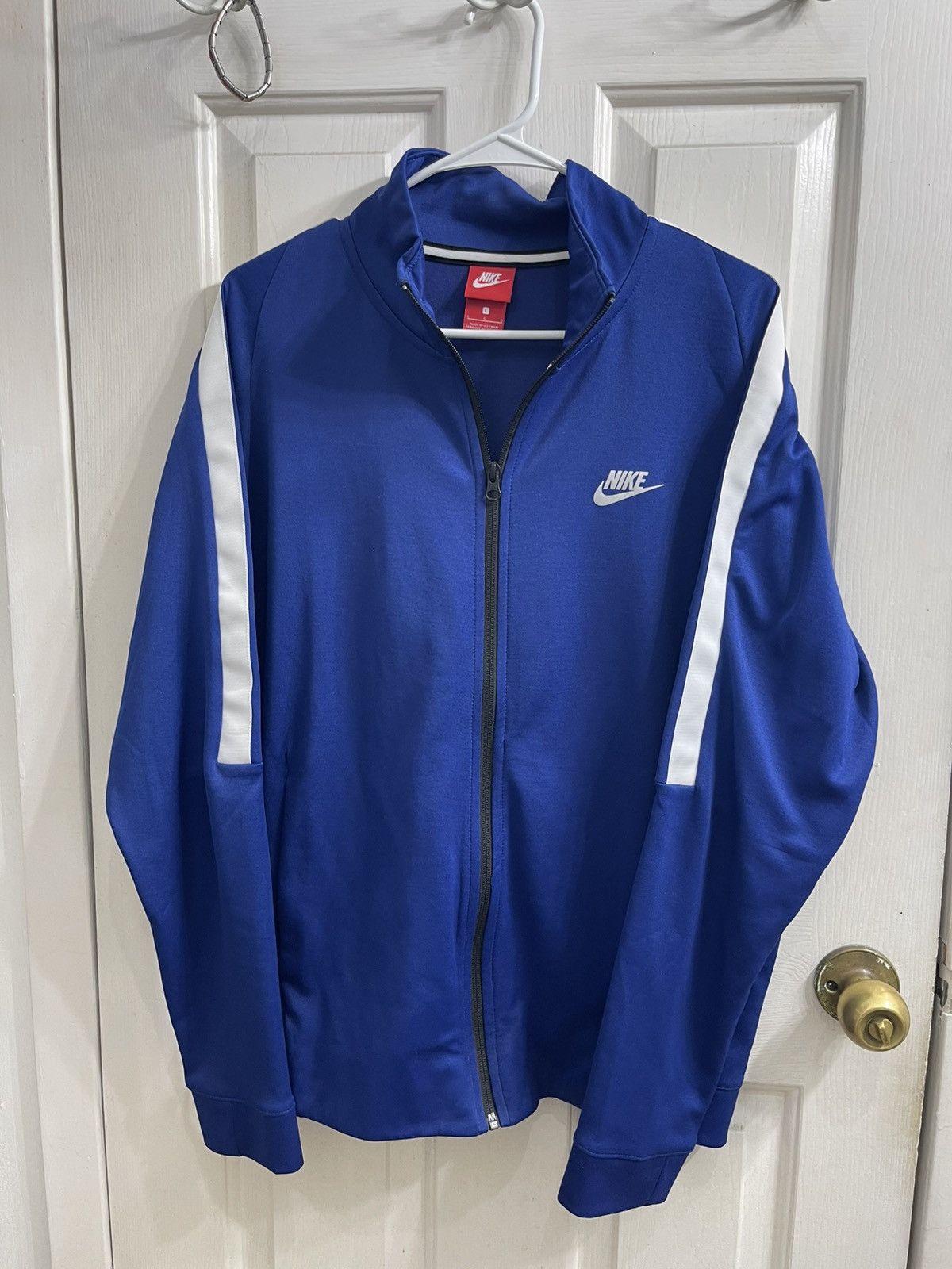 Nike Nike Blue Track Jacket Size US L / EU 52-54 / 3 - 1 Thumbnail