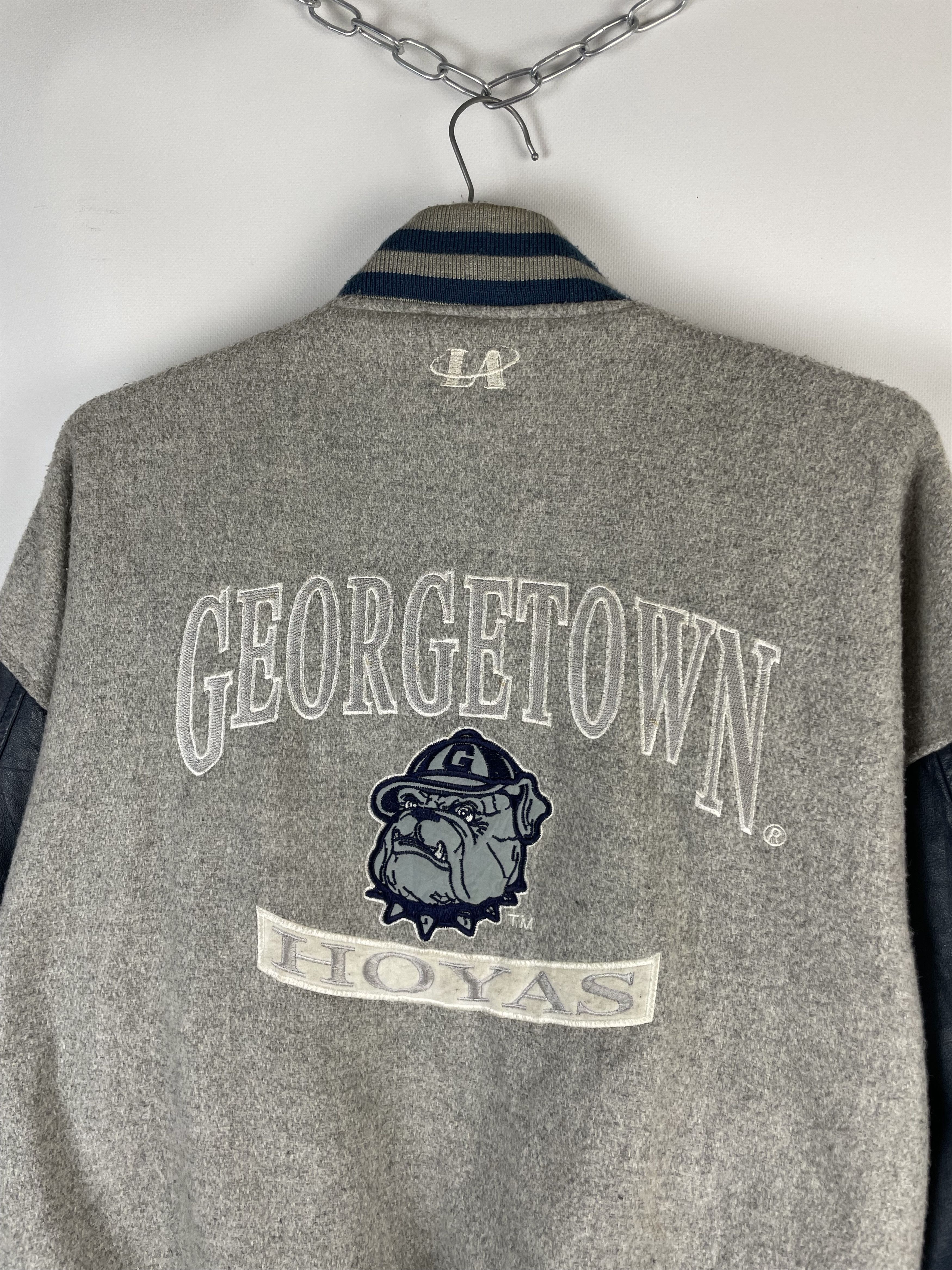 MLB Vintage 90s Georgetown Hoyas jacket 90s Size US XL / EU 56 / 4 - 11 Thumbnail
