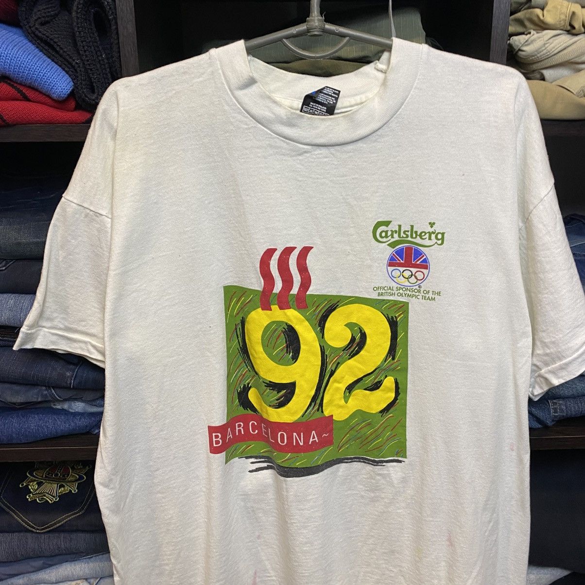 Vintage Vintage Carlsberg Barcelona 1992 Olympic game tee size XL Size US XL / EU 56 / 4 - 2 Thumbnail