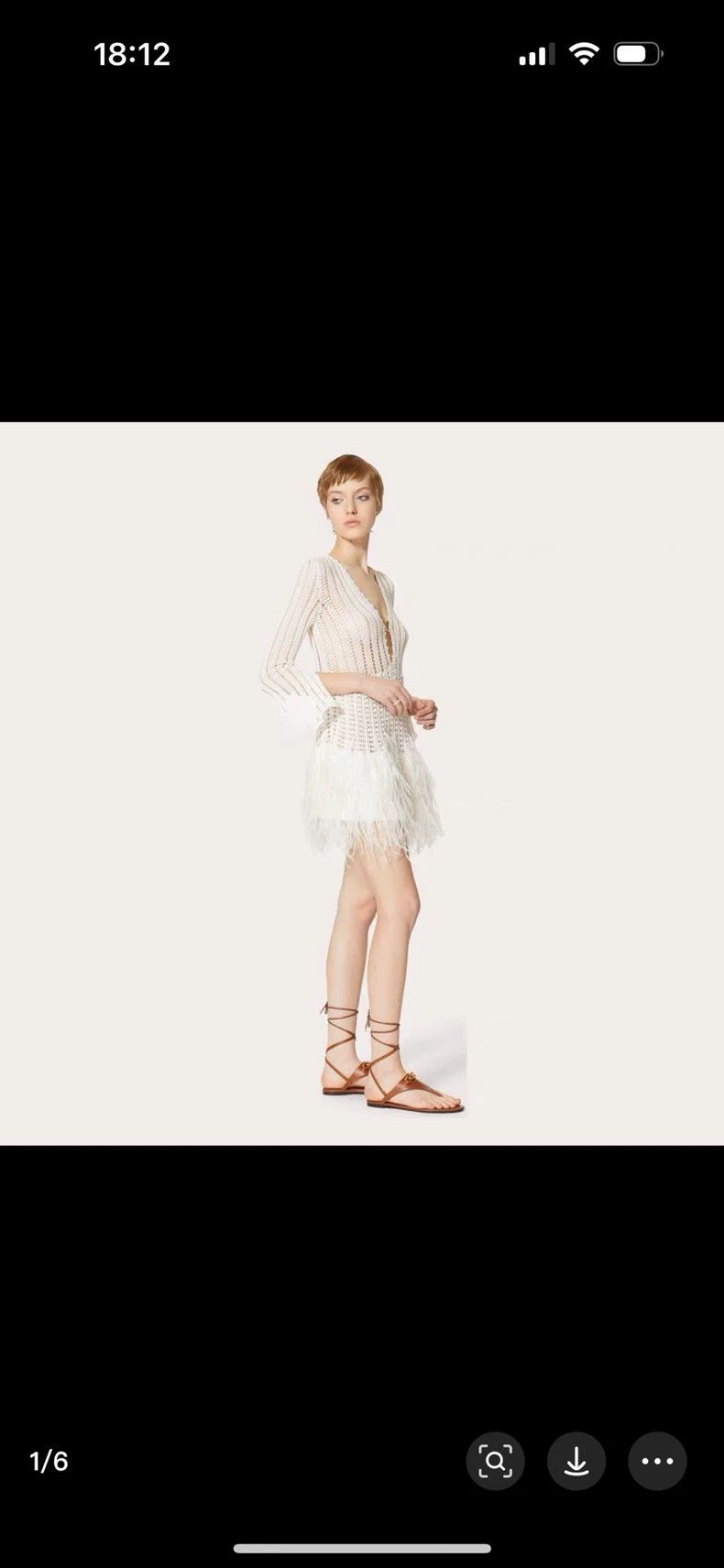Valentino Valentino White openwork dress Size M / US 6-8 / IT 42-44 - 8 Thumbnail
