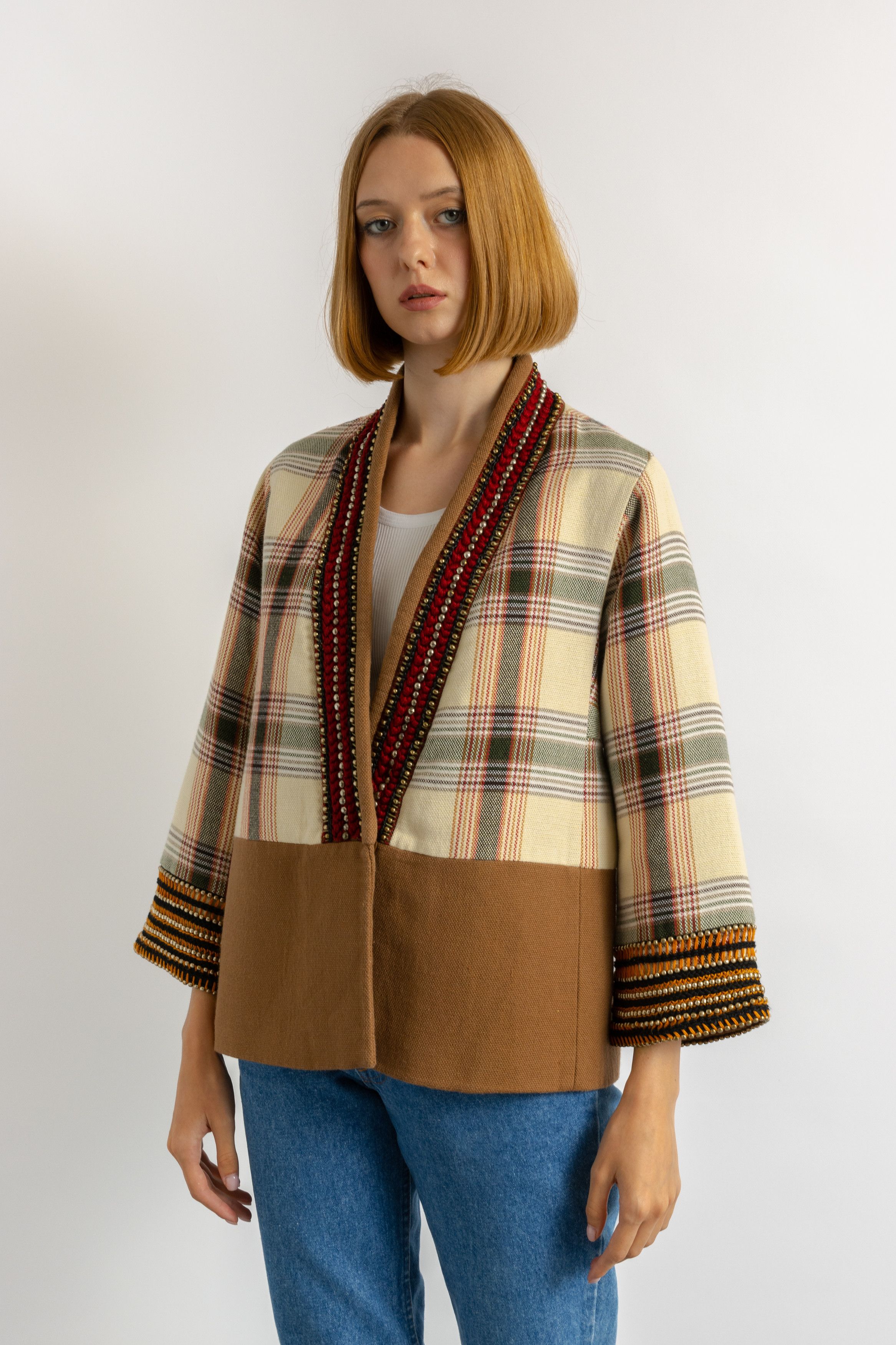 Etro Brown ETRO Milano Blazer Crop Jacket with Knitted 6044 Size M / US 6-8 / IT 42-44 - 10 Thumbnail