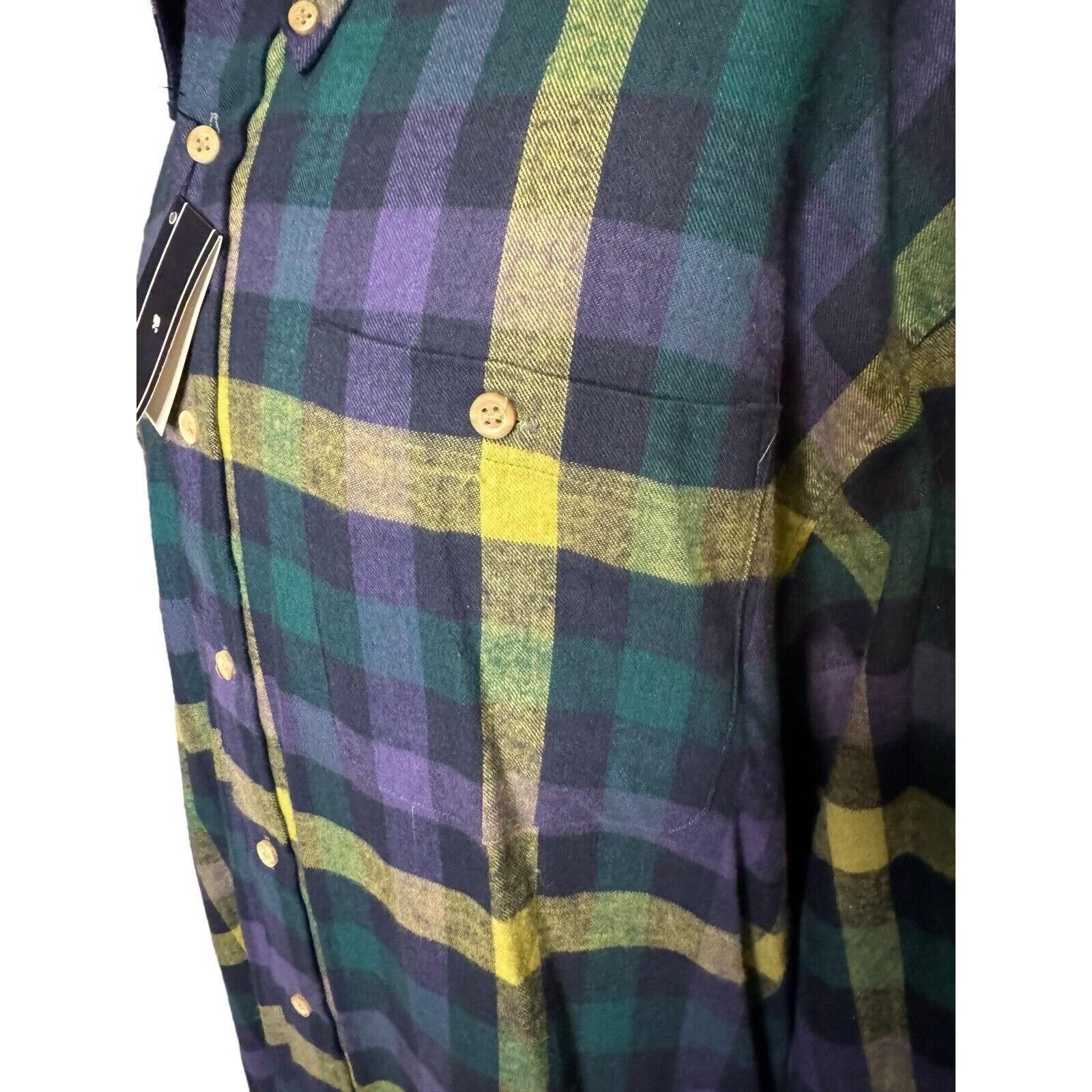 Stanley Blacker Stanley Blacker NEW Plaid Flannel Button Down Shirt Size US XXL / EU 58 / 5 - 3 Thumbnail