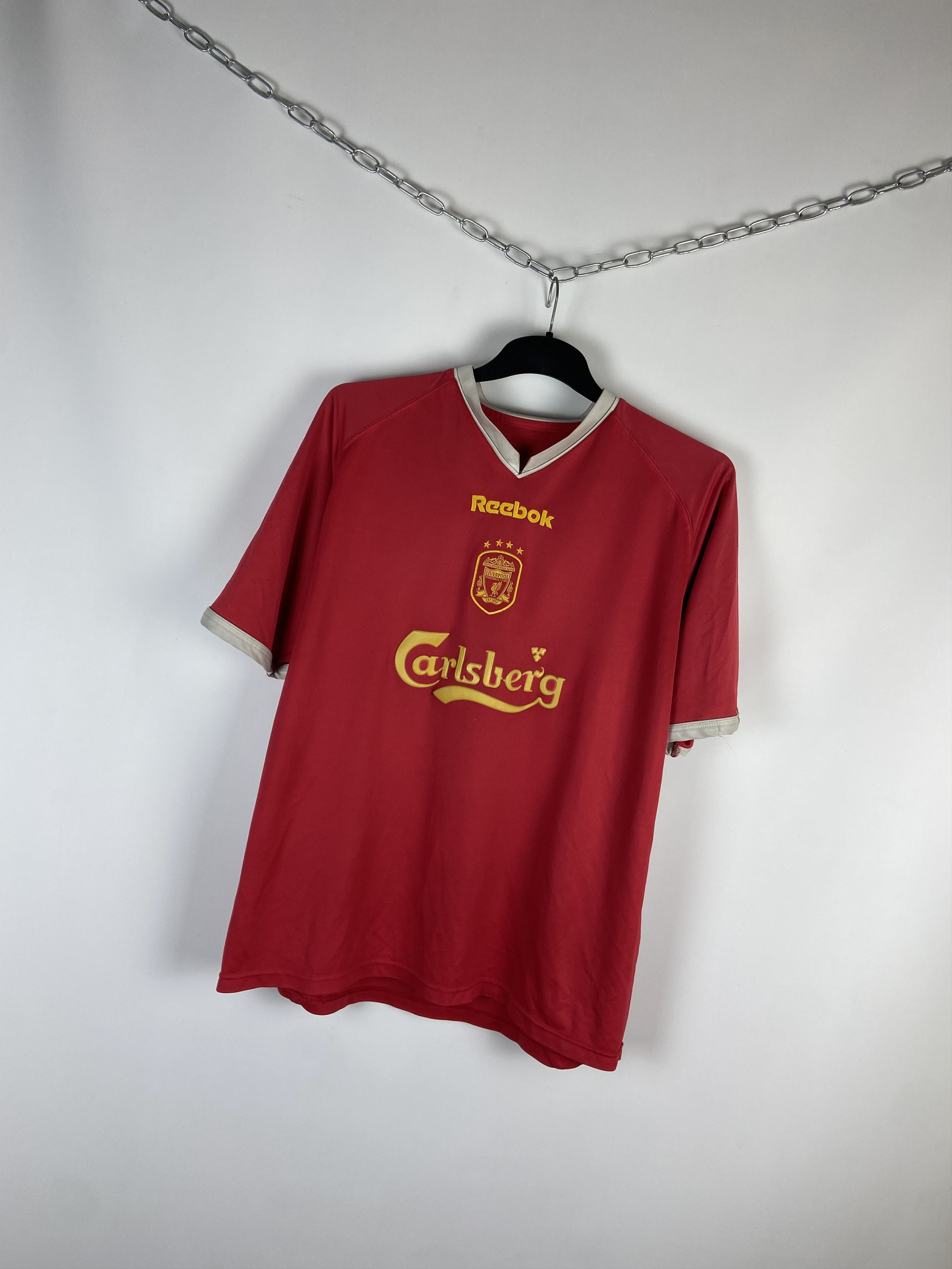 Reebok Liverpool Reebok soccer jersey carlsberg vintage Size US XL / EU 56 / 4 - 2 Thumbnail