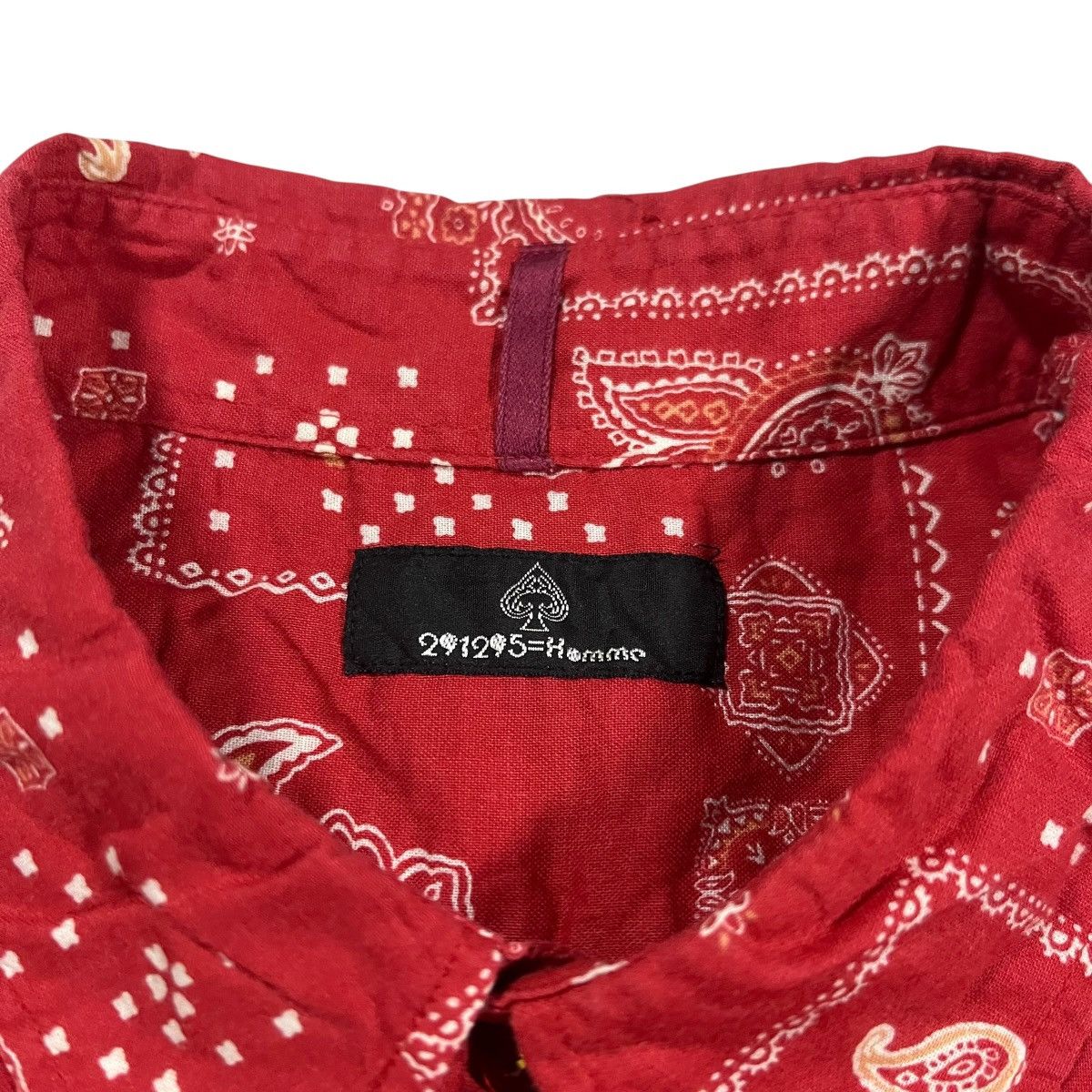 291295=Homme 291295=Homme Button Up Shirt Paisley Printed Size US M / EU 48-50 / 2 - 4 Thumbnail