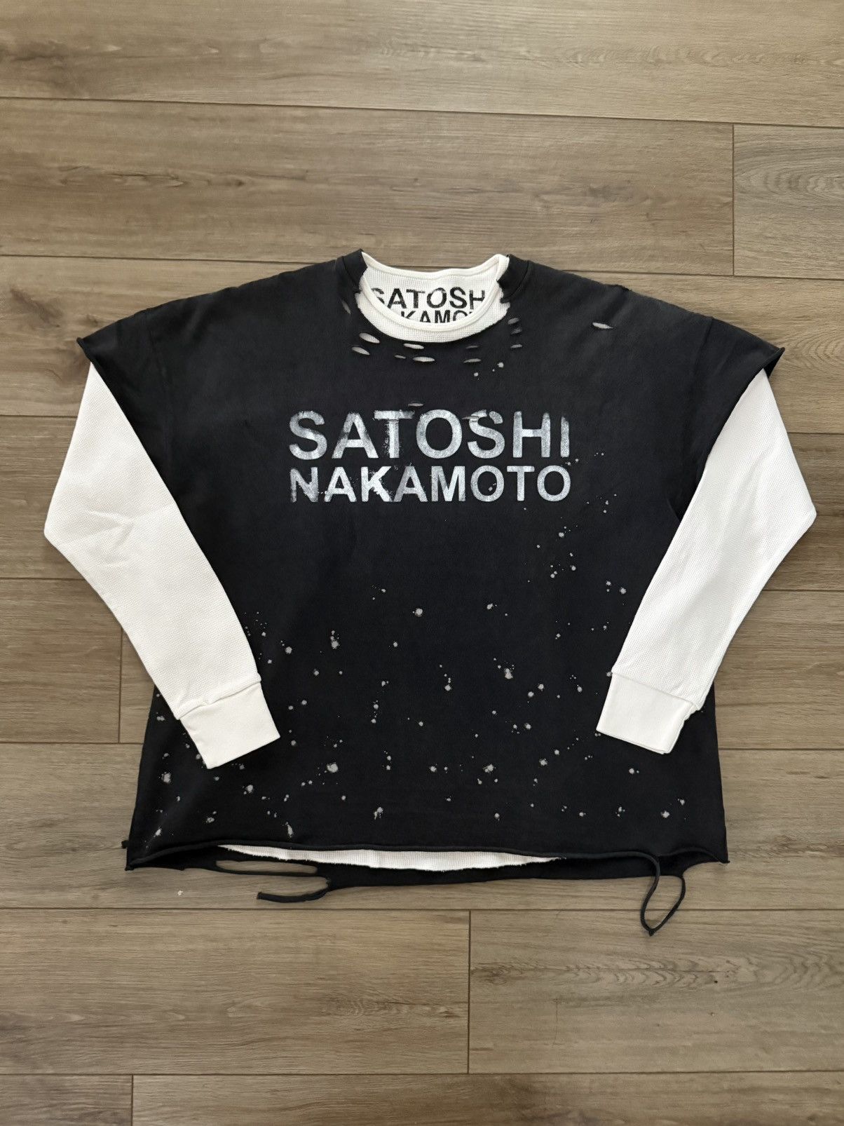 Satoshi Nakamoto Luke Tee Thermal Black