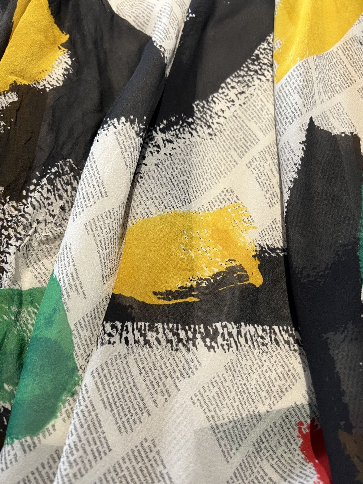 Celine Celine Phoebe Philo SS14 Brushstroke Sheer Silk Skirt Size 27" / US 4 / IT 40 - 4 Thumbnail