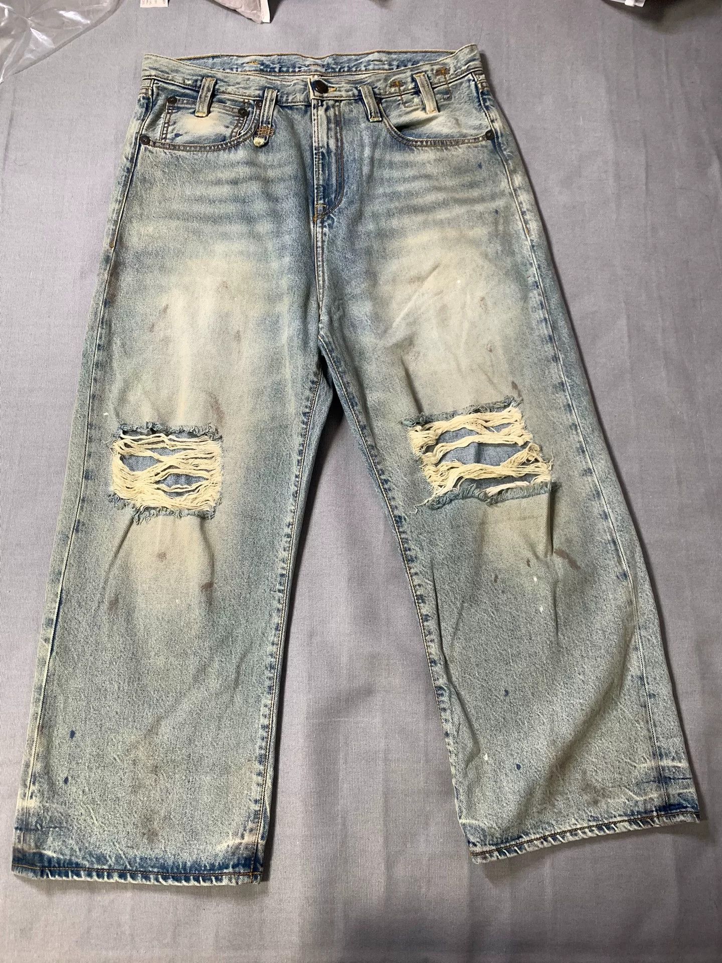 R13 Distressed Vintage Jeans