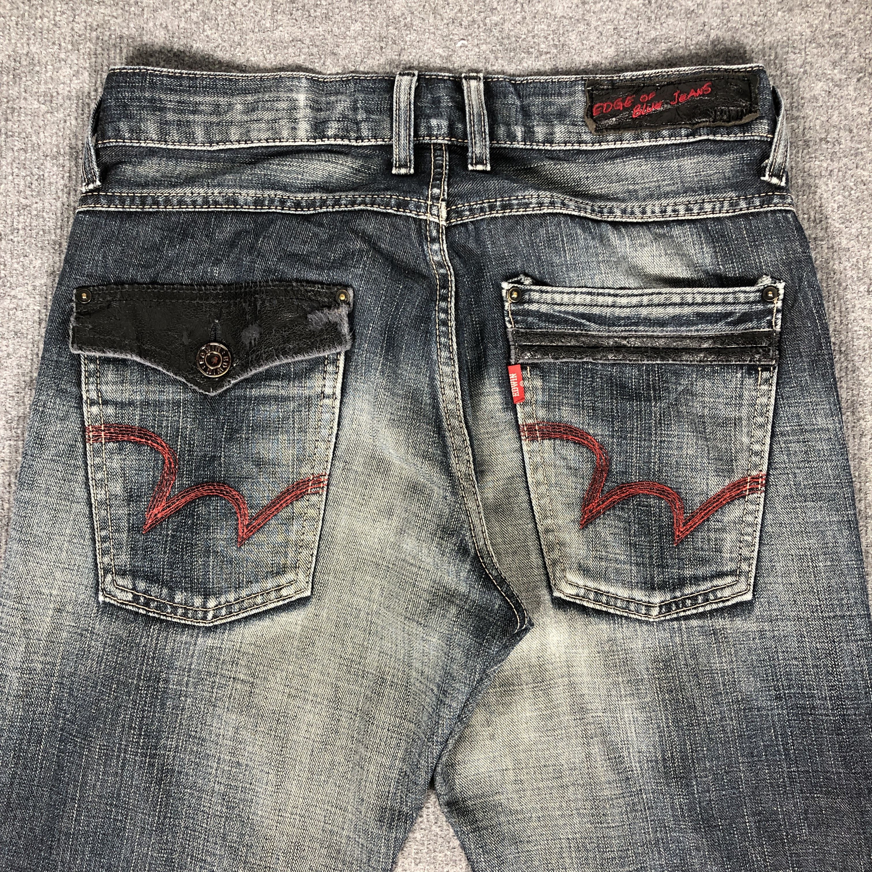 Edwin × Vintage Womens Vintage Edwin Jeans Edge Of Blue L1201W Size 32" / US 10 / IT 46 - 5 Thumbnail