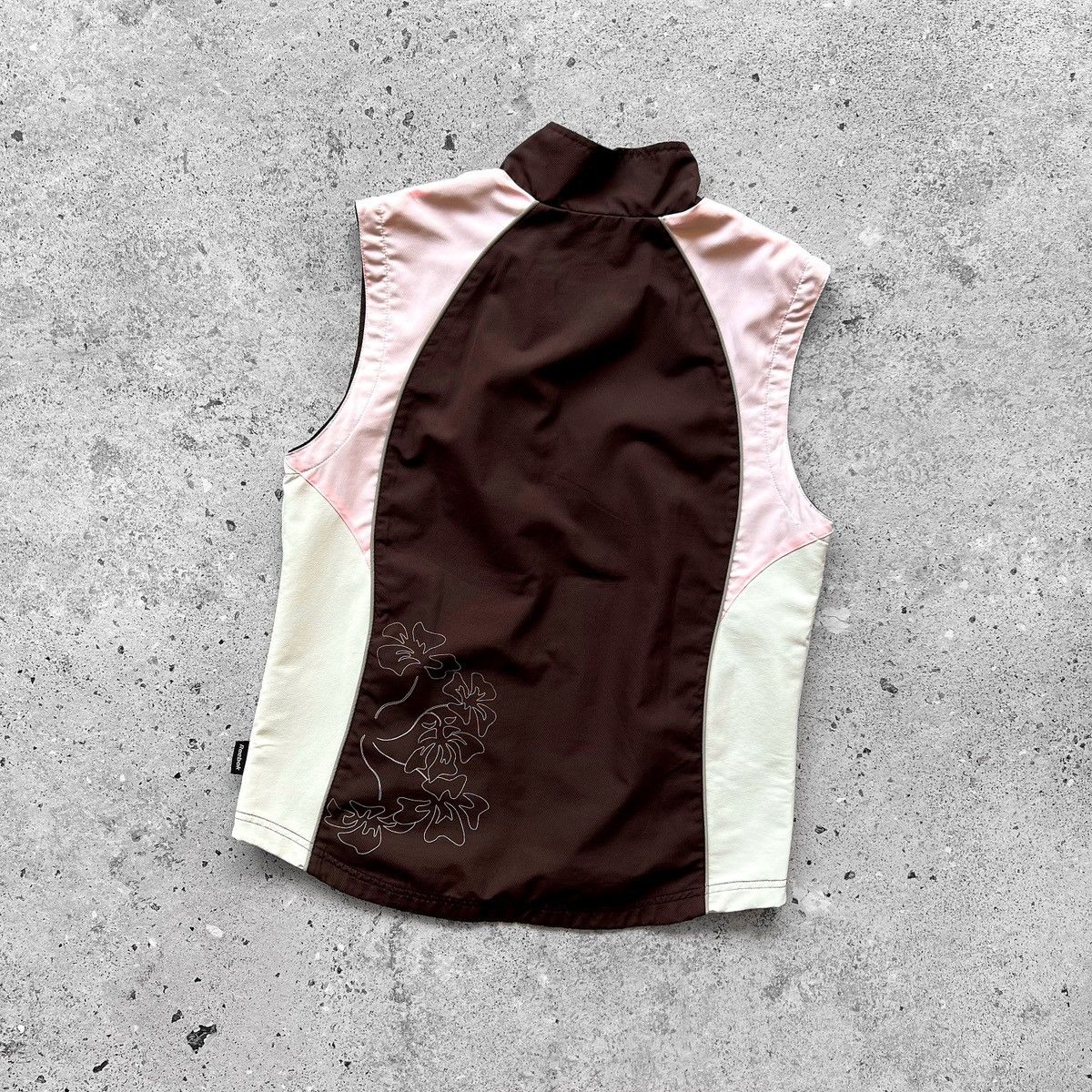 Reebok × Vintage Reebok Womens Vintage Y2K Full Zip Brown Vest Gilet Size M / US 6-8 / IT 42-44 - 6 Thumbnail
