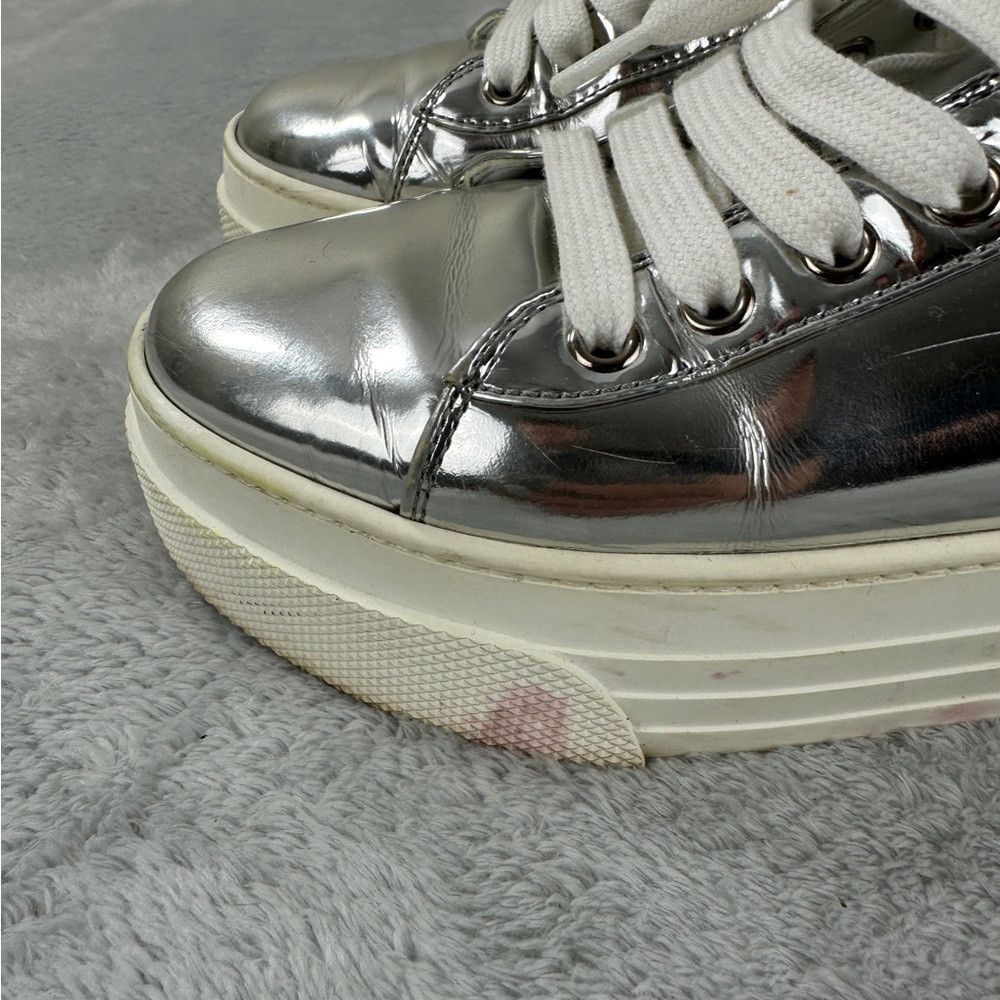 Miu Miu Miu Miu Crystal Skate Silver Sneakers Women’s Size 36 EU Size US 6 / IT 36 - 9 Thumbnail