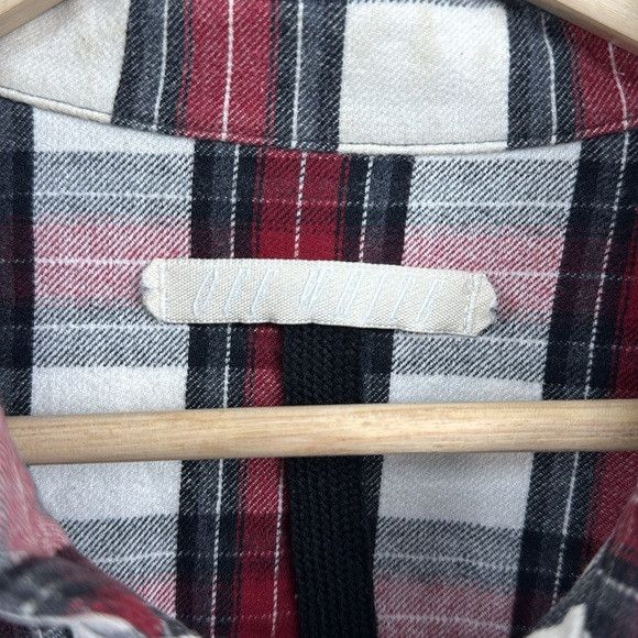 Off-White NEW OFF WHITE burgundy and white long sleeve plaid button Size US L / EU 52-54 / 3 - 5 Thumbnail