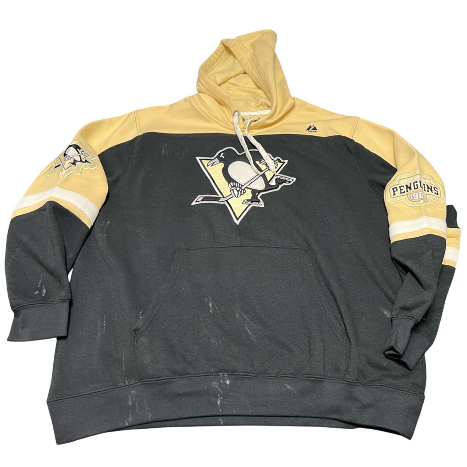 Majestic Vintage Majestic Pittsburgh Penguins Hoodie Embroidered Logo Size US L / EU 52-54 / 3 - 1 Thumbnail
