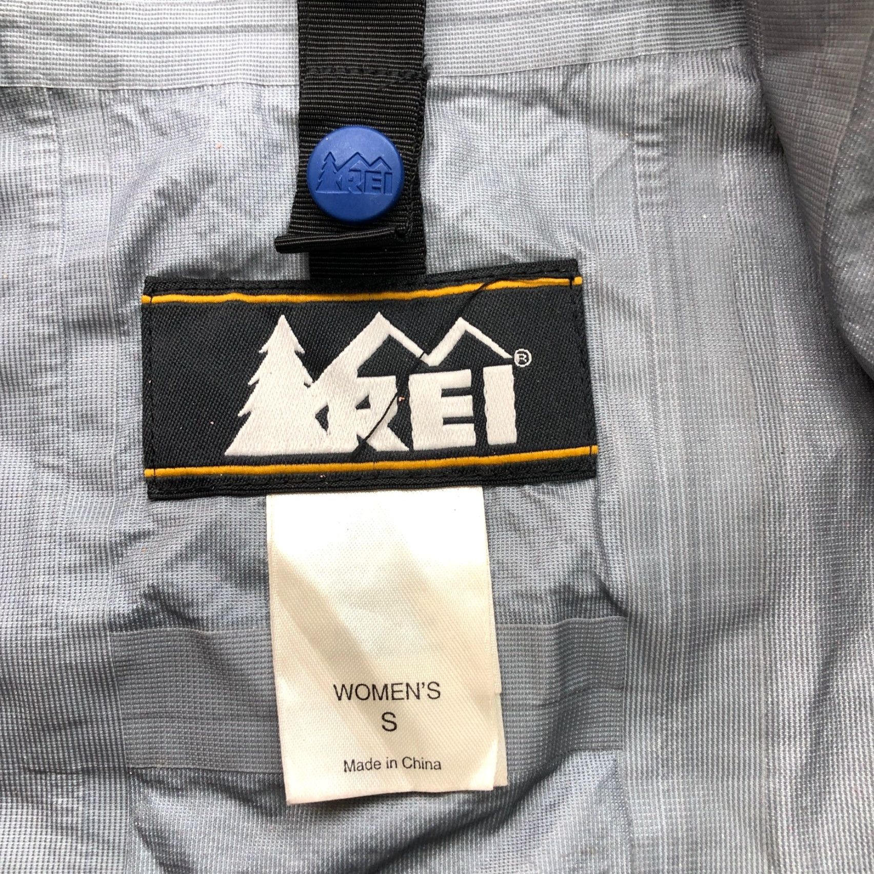 Vintage REI Elements E1 Waterproof Nylon Shell Jacket Womens Small Full Zip Hooded Blue Solid Logo Zipper Long Sleeve Size S / US 4 / IT 40 - 3 Thumbnail
