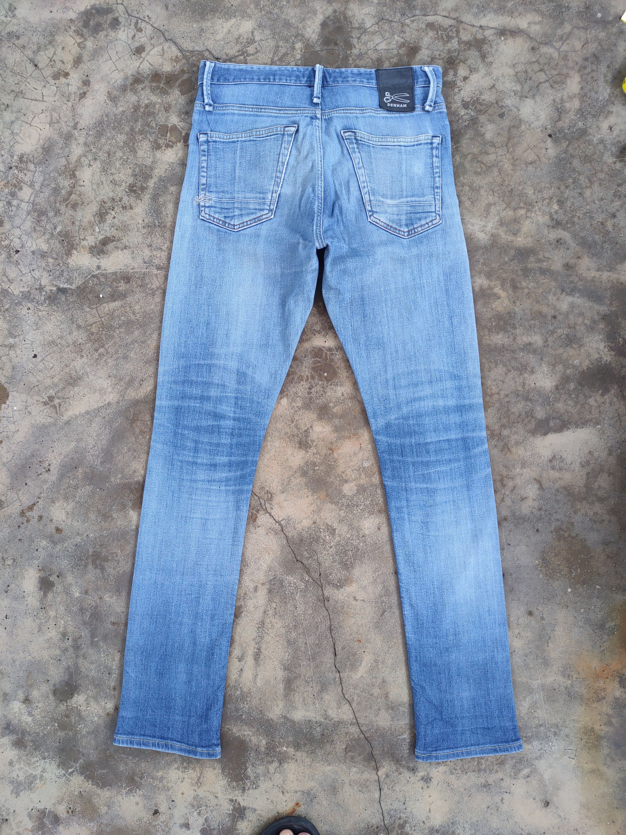 DENHAM VINTAGE DENHAM SKINNY BUTTON FLY FADED RIPPED JEANS PANTS Size US 31 - 11 Thumbnail