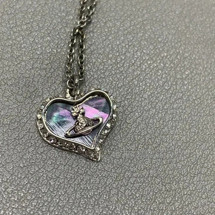 Vivienne Westwood Vivienne Westwood Silver Heart Necklace 0079. Size ONE SIZE - 3 Thumbnail