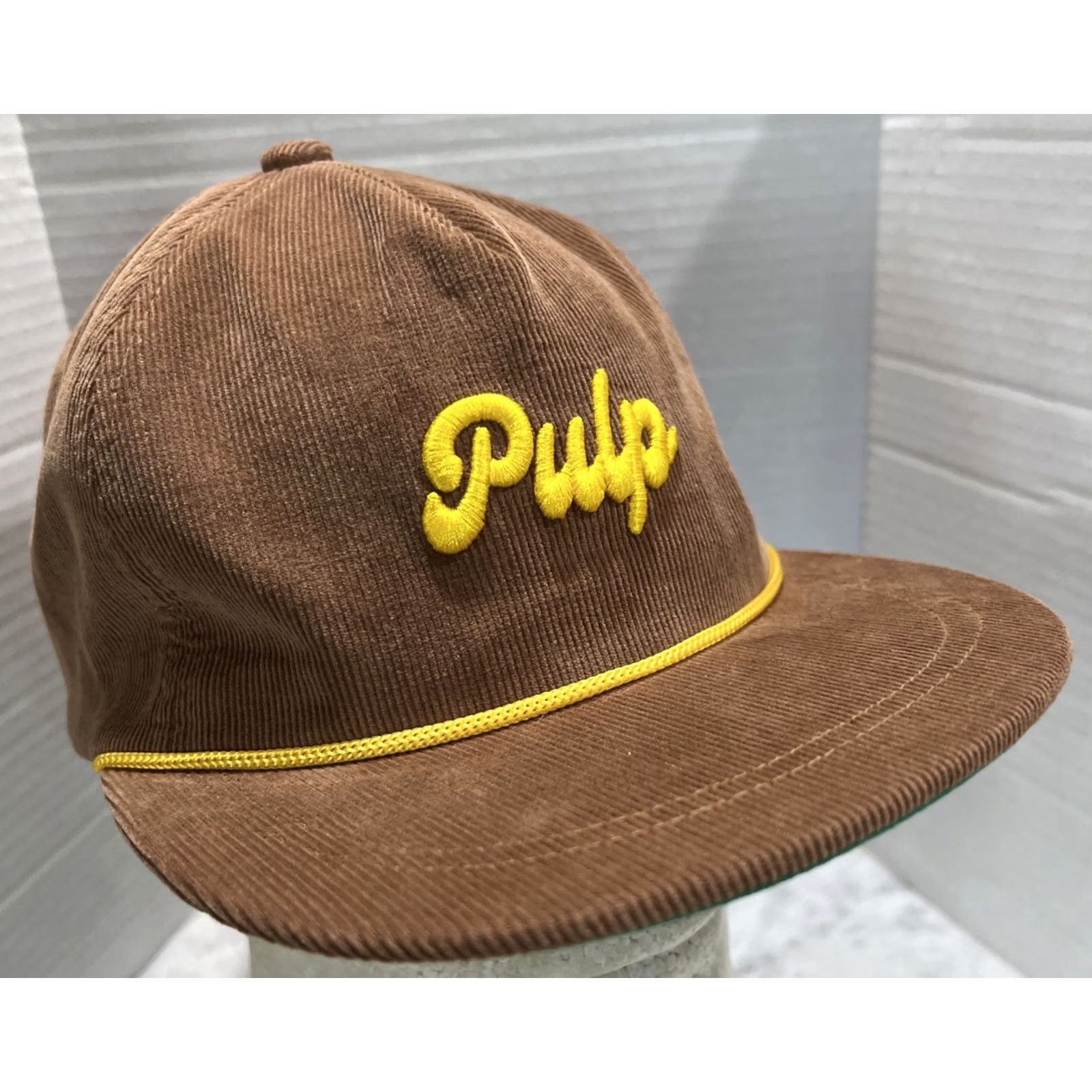 Vintage Pursuit of Ends Pulp High Snapback Hat Cap Adjustable Corduroy Rope Brown Mens Trucker Hat Brown Corduroy Rope Adjustable Cap Size ONE SIZE - 2 Thumbnail