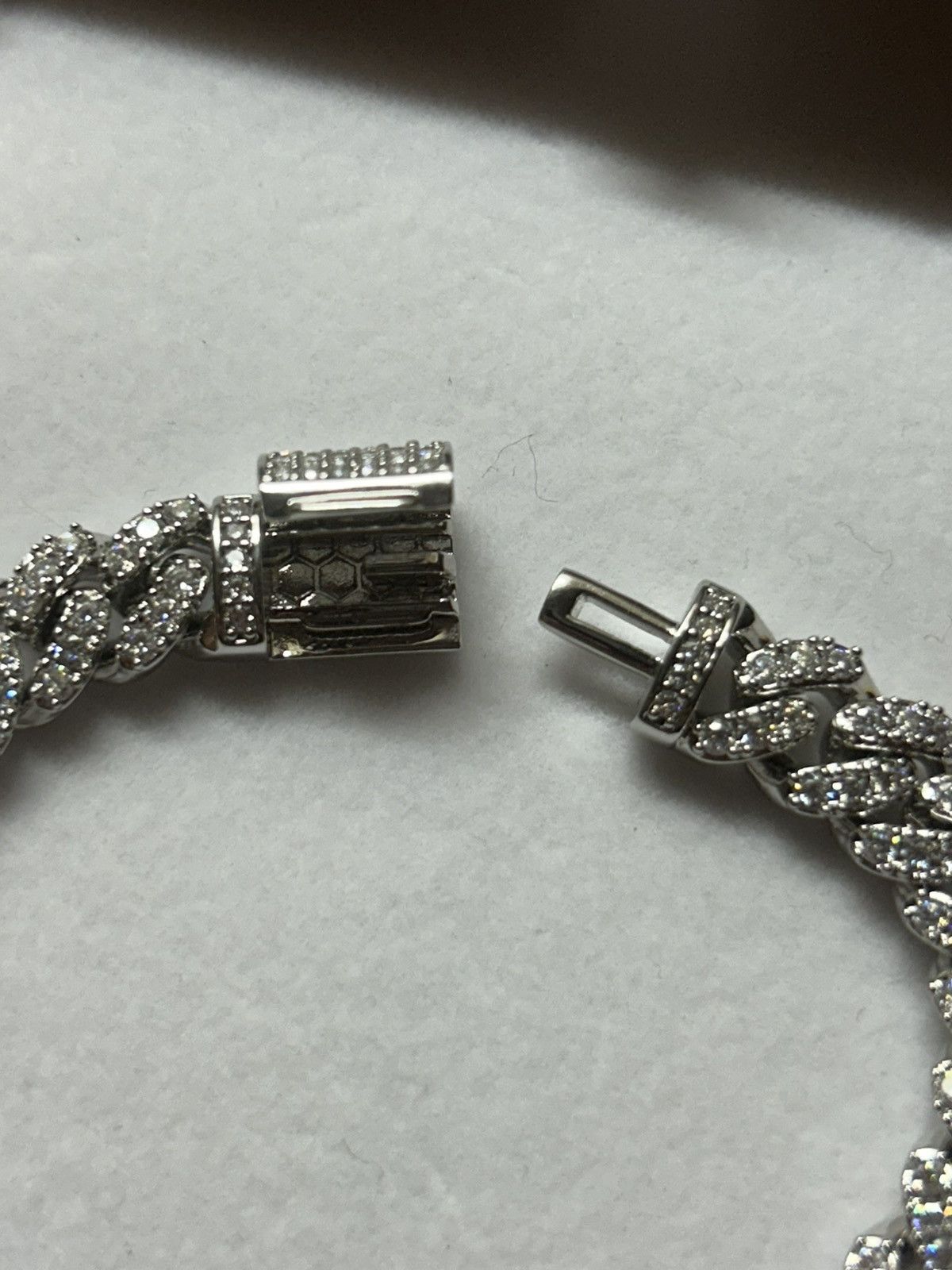 Jewelry 6ct Moissanite Cuban Link Bracelet Size ONE SIZE - 5 Thumbnail