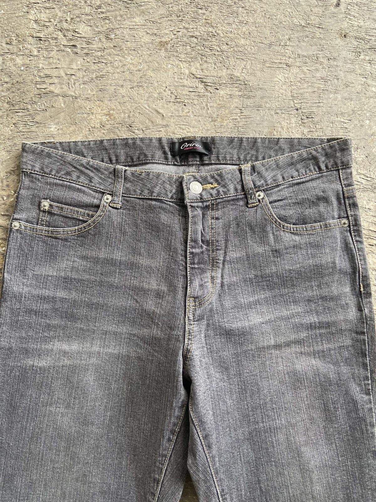 Tornado Mart 2000s Oririn - Grey Washed Flared Pants Size US 31 - 3 Thumbnail