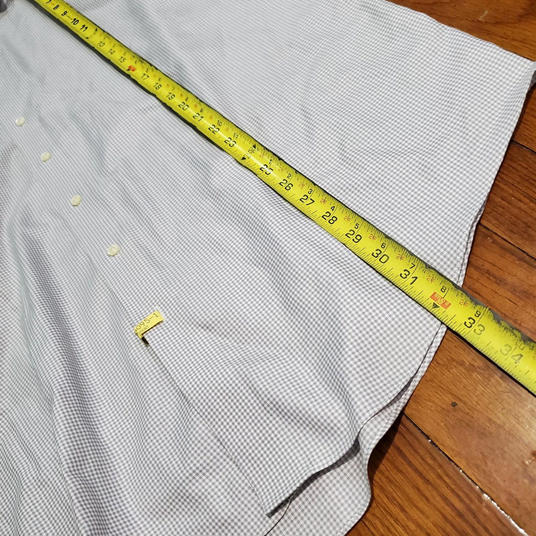 Brooks Brothers Brooks Brothers 346 Shirt Mens Extra Large Gray Plaid Regular Fit Non-Iron Dress Shirt Size 46R - 7 Thumbnail