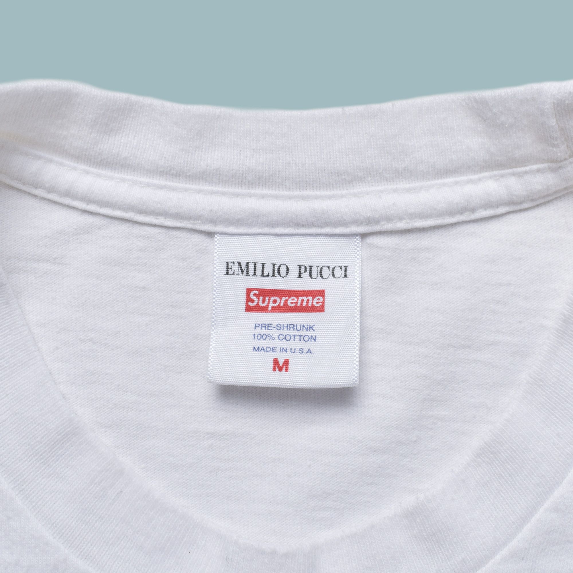 Supreme SUPREME x EMILIO PUCCI BOX LOGO T-SHIRT Size US M / EU 48-50 / 2 - 4 Thumbnail