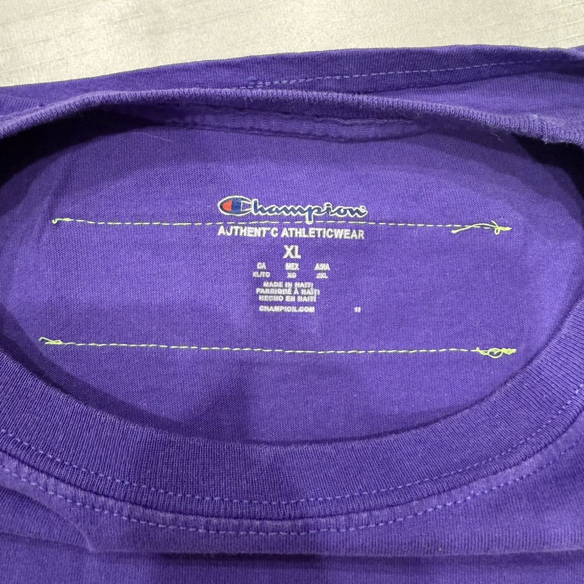 Off-White Off White Virgil Abloh Gymnastics Purple T Shirt XL Size US XL / EU 56 / 4 - 3 Thumbnail
