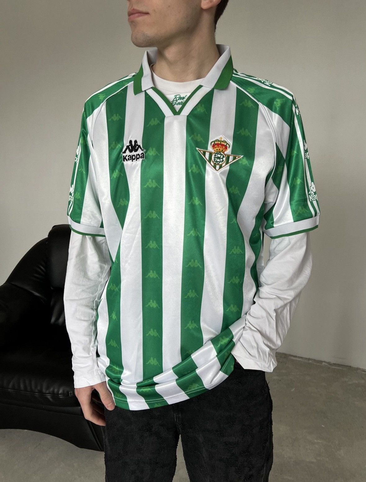 Vintage Kappa Real Betis 1995 Home Football Shirt Soccer XL