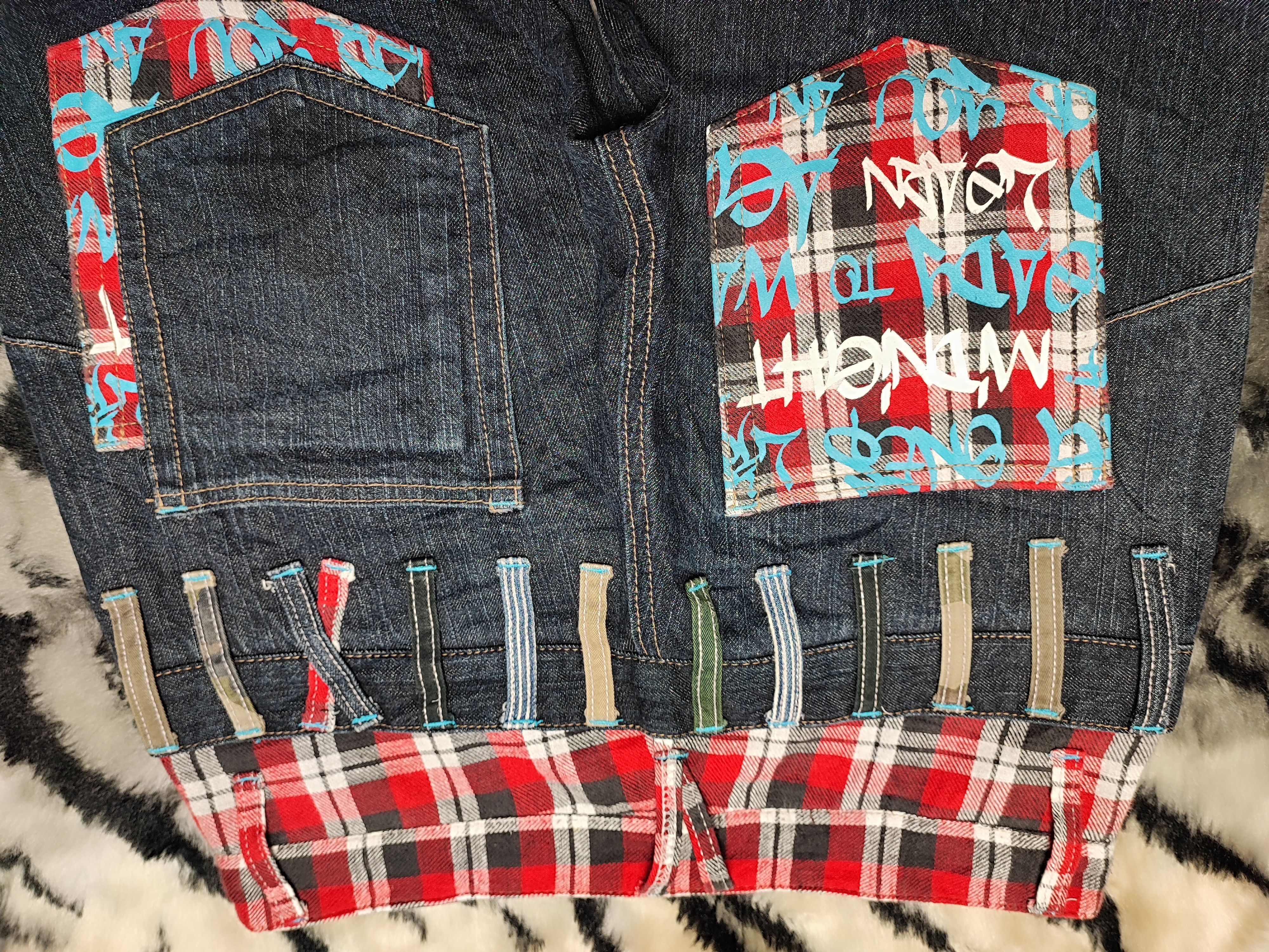 Japanese Brand CRAZY VINTAGE DOUBLE WAIST UNITED KINGDOM FLAG Size US 30 / EU 46 - 13 Thumbnail