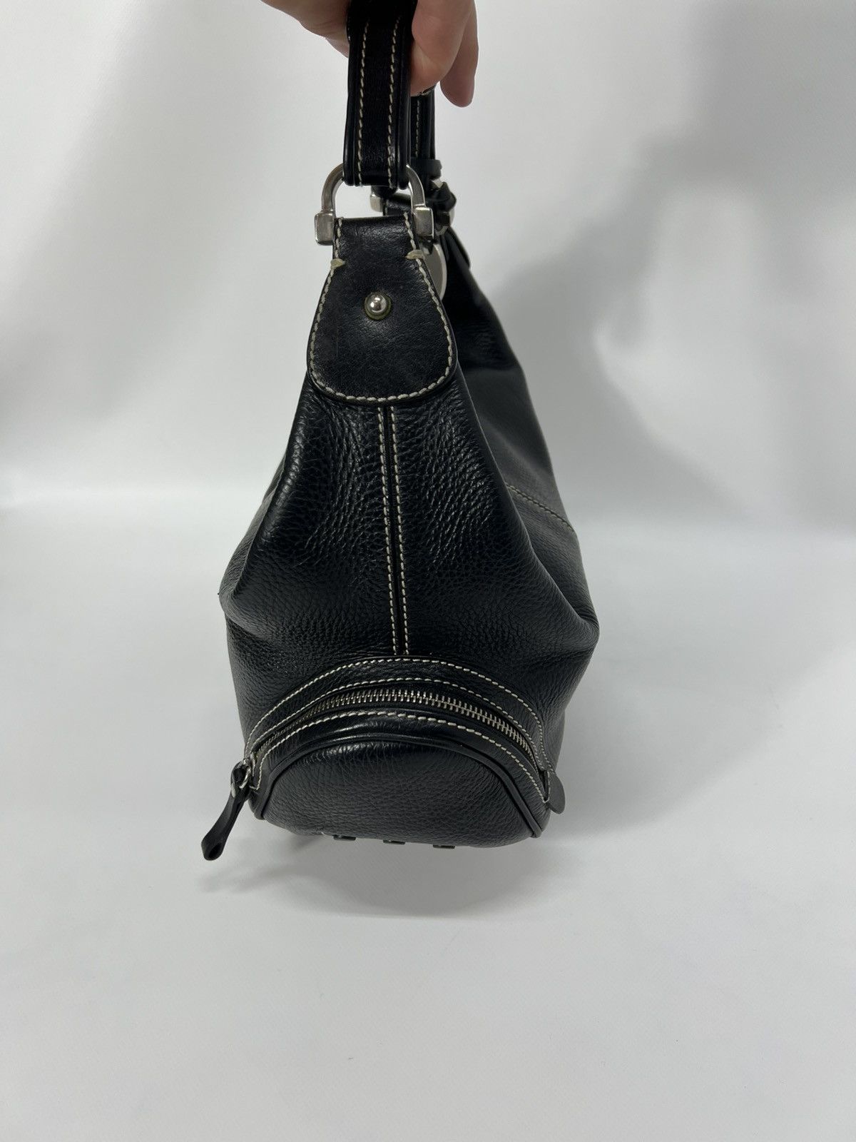 Tod's Vintage streetwear y2k luxury Tod’s Leather Hobo Handle Bag Size ONE SIZE - 3 Thumbnail