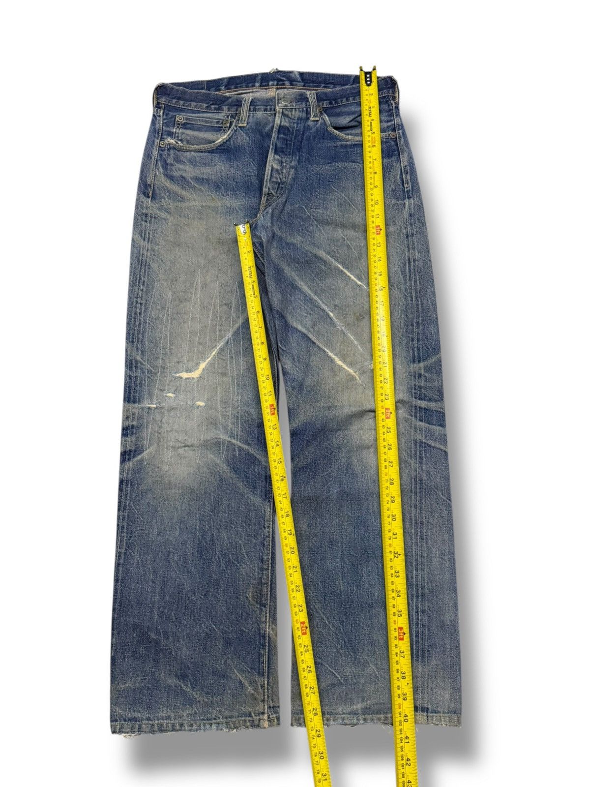 The Real McCoy's Vintage 90s Joe McCoys & Co Selvedge Denim Japan | 1940s W32 Size US 32 / EU 48 - 15 Thumbnail