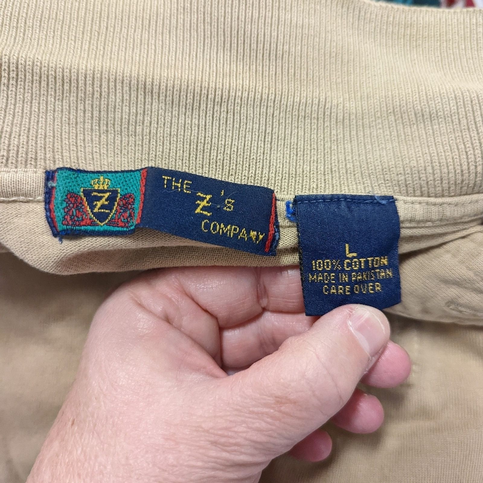 Tommy Hilfiger Vintage Tommy Hilfiger Khaki Polo Shirt - L Size US L / EU 52-54 / 3 - 2 Thumbnail