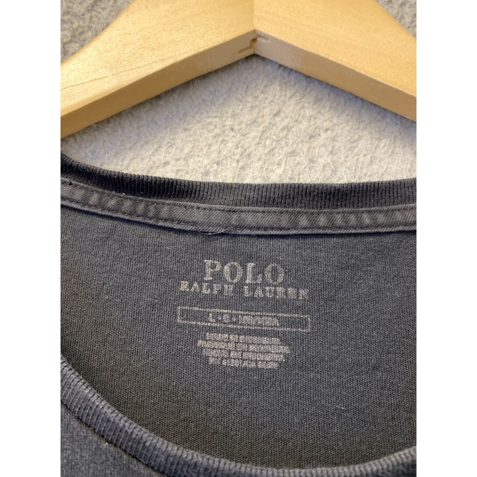 Polo Ralph Lauren VINTAGE Polo Ralph Lauren Y2K Black Polo Shirt Adult Large Crew Neck Short Sleeve Casual Activewear Mens Size US L / EU 52-54 / 3 - 3 Thumbnail