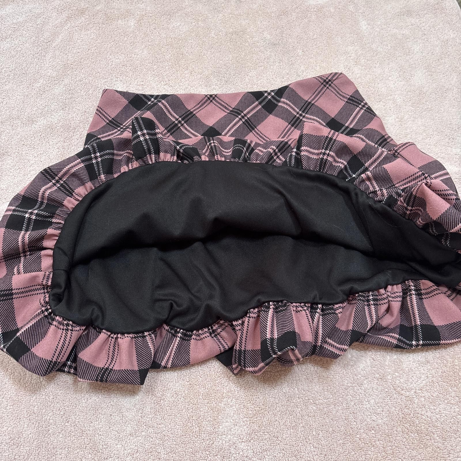Other y2k pink grunge plaid bubble skirt Size 28" / US 6 / IT 42 - 3 Thumbnail