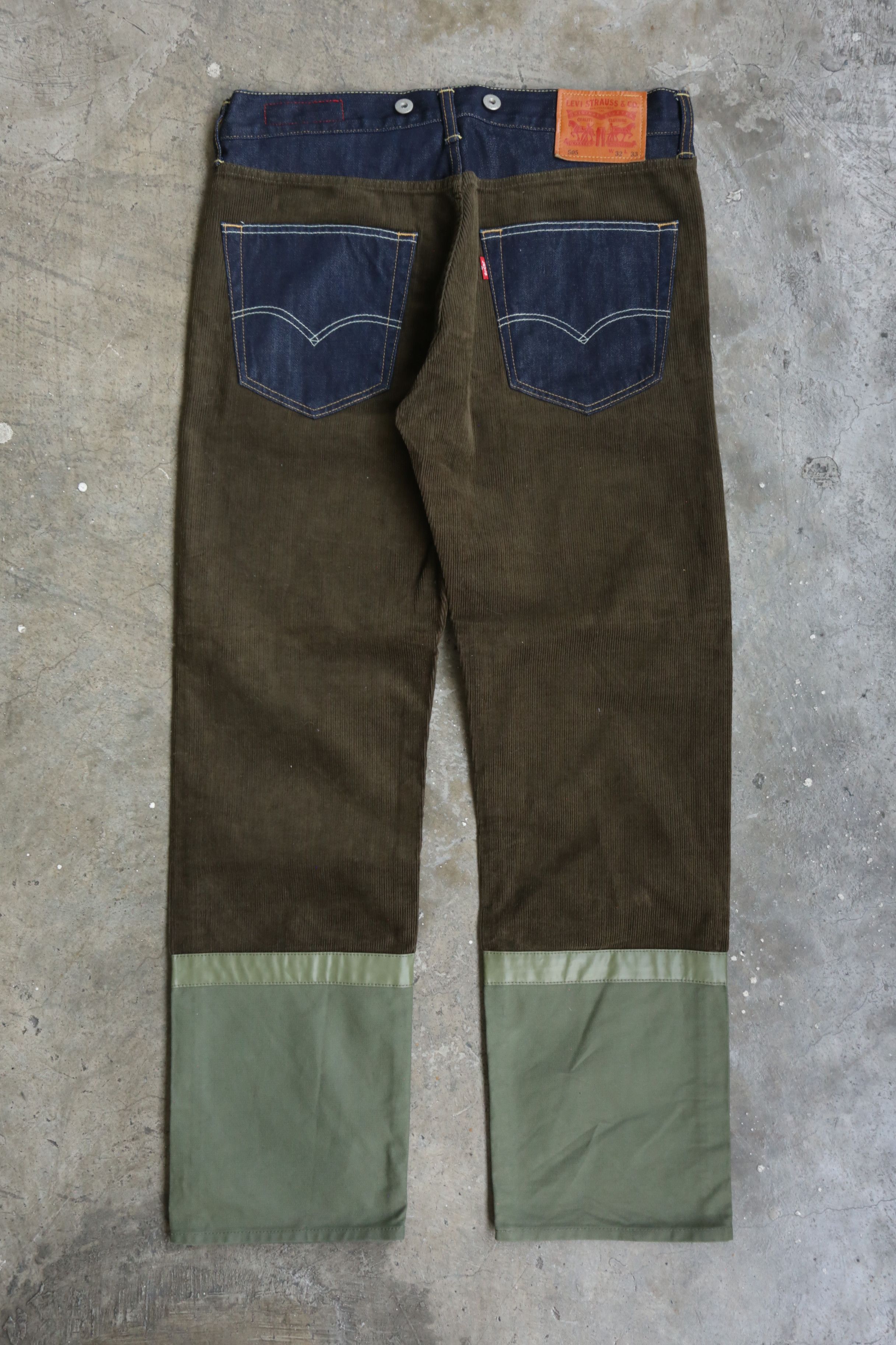 Junya Watanabe × Levi's JW - Levi's - F/W 12 - Switching Corduroy Denim Jean Size US 32 / EU 48 - 3 Thumbnail