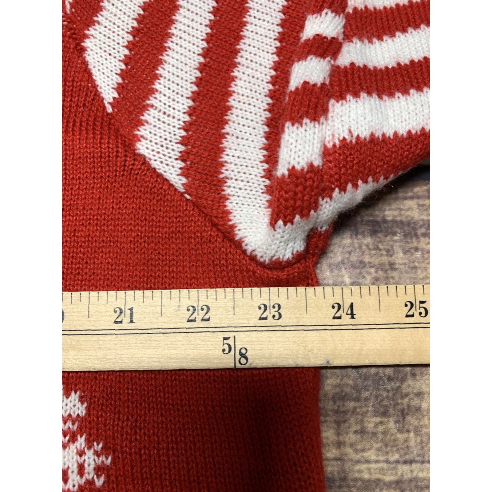 Vintage VINTAGE Christmas Sweater Woman’s XXXL Reindeer Jingle Bells Red White 3D Festive Fun Size XXL / US 16-18 / IT 52-54 - 5 Thumbnail